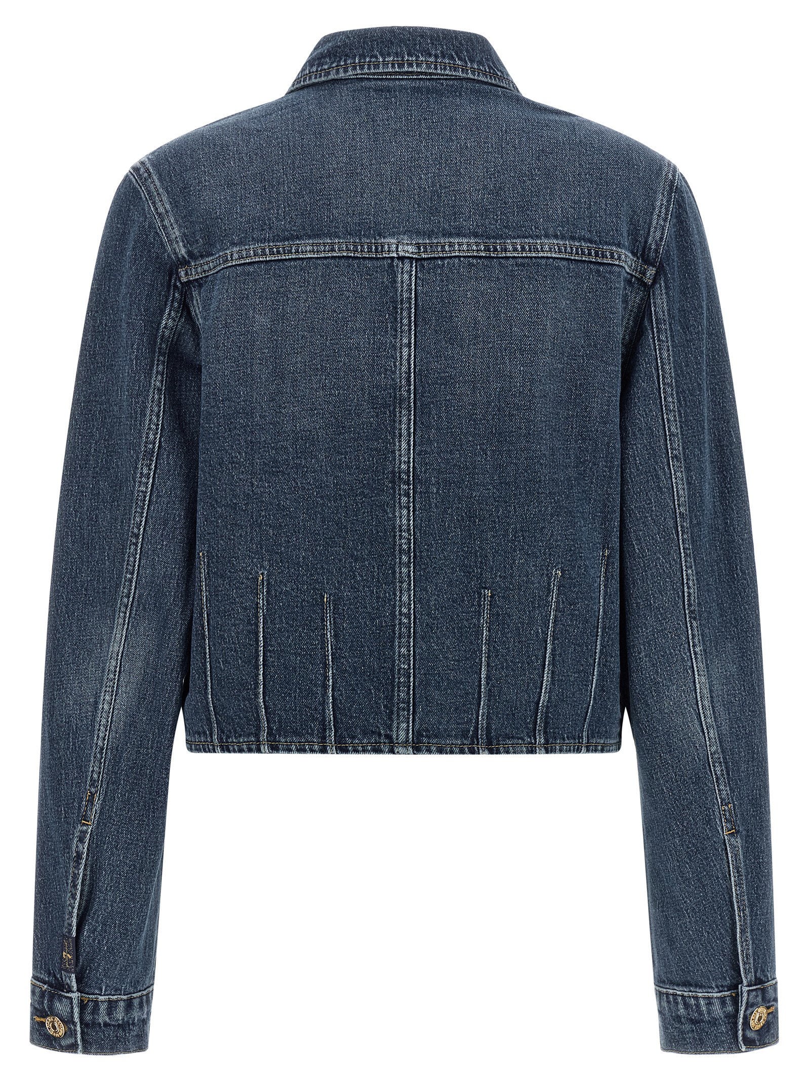 7 For All Mankind Darted Shrunken Jacket – 99% cotton, 1% elastane - view 2