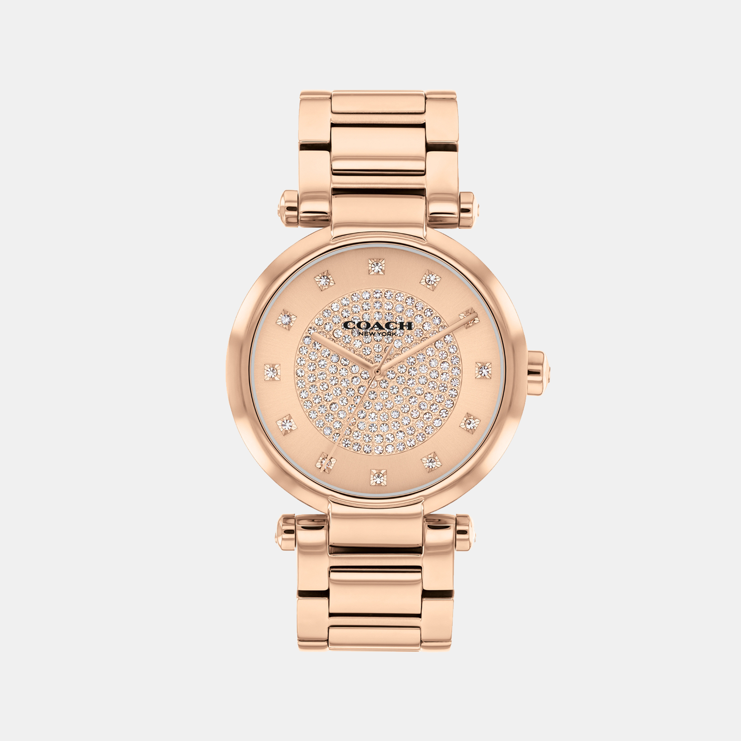Coach Cary Women Quartz Carnation Gold Dial Analog Stainless Steel Watch 14504254