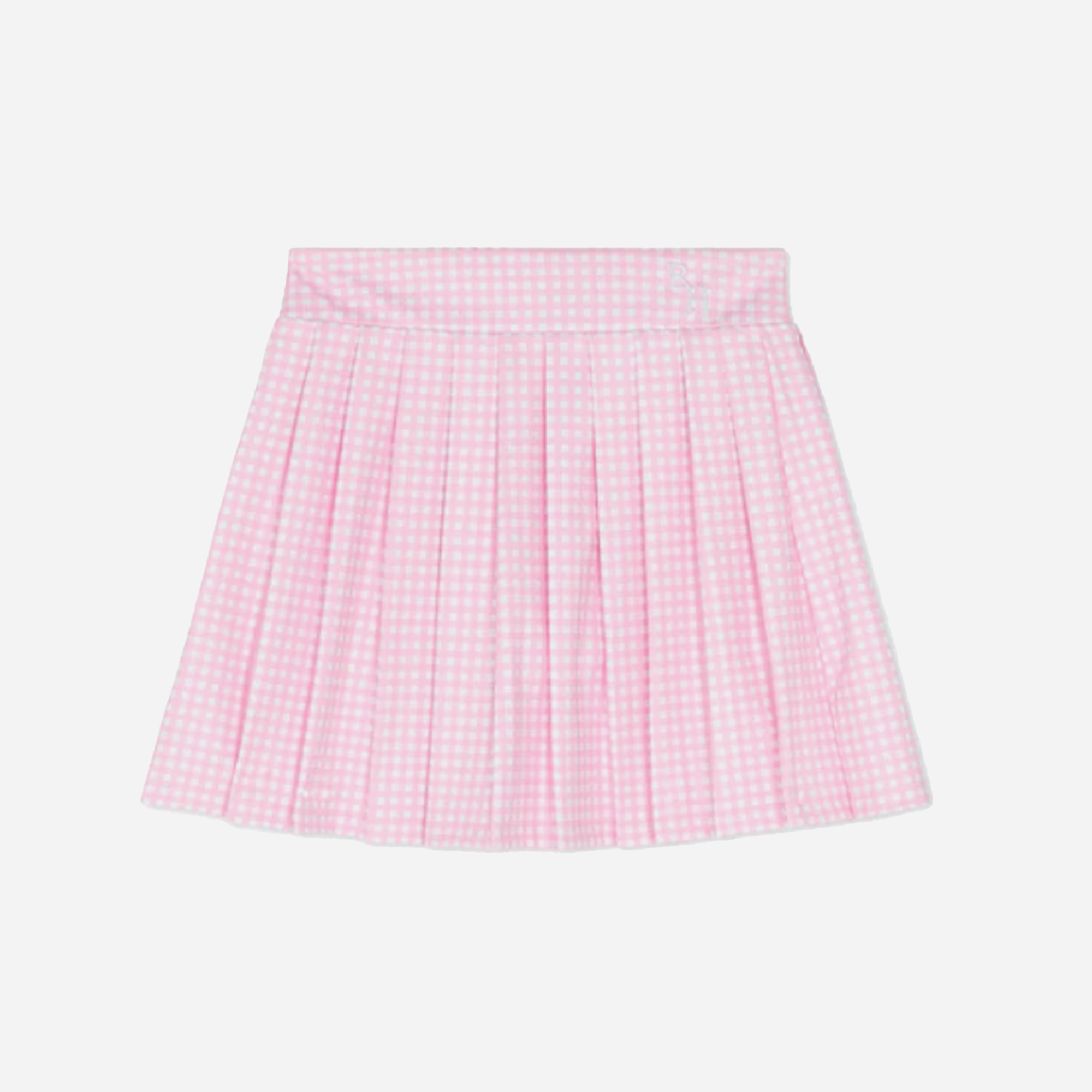 Recreational Habits Taylor Gingham Skirt in Pink
