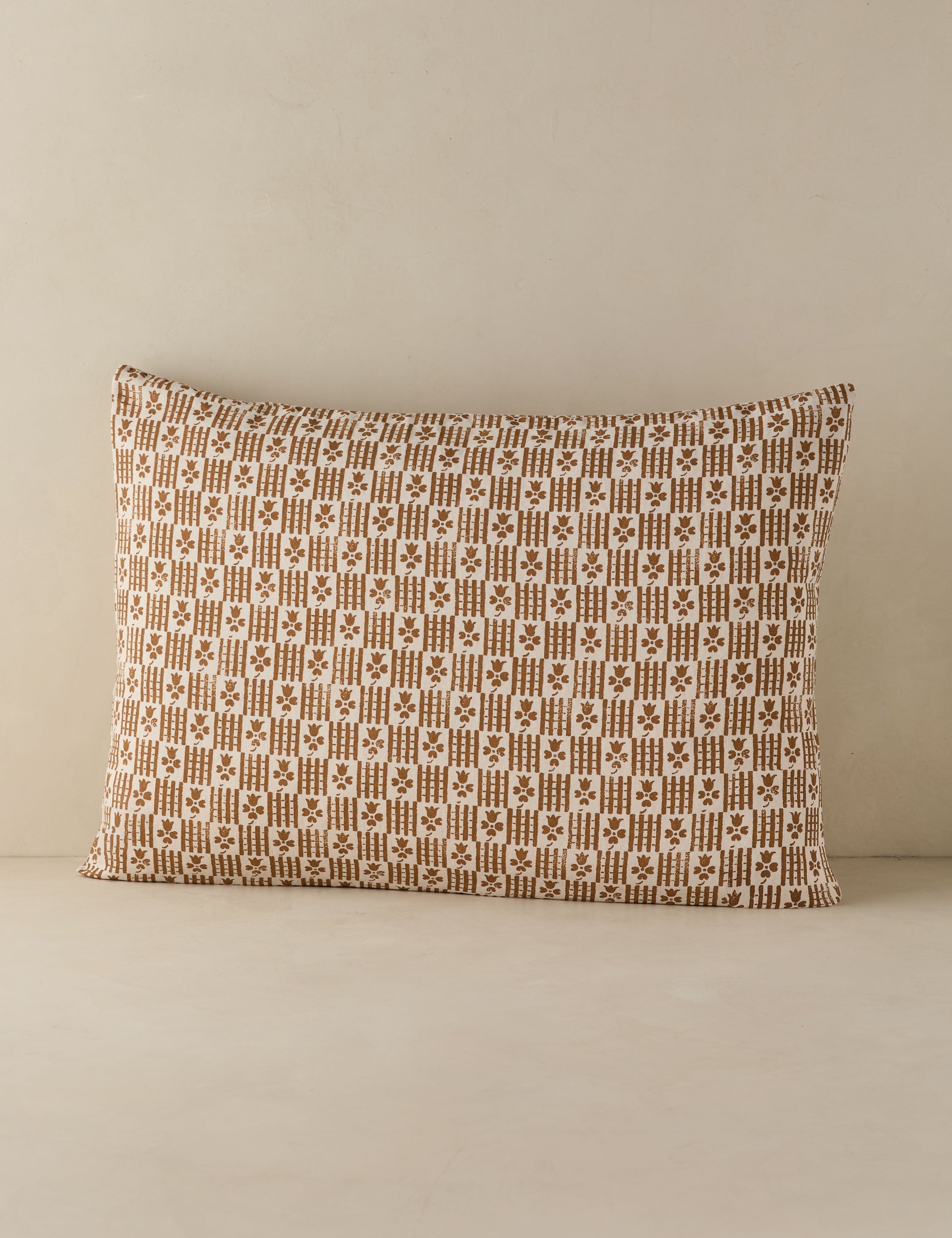 Lulu and Georgia Hedra Linen Cotton Sham – Marigold - view 4
