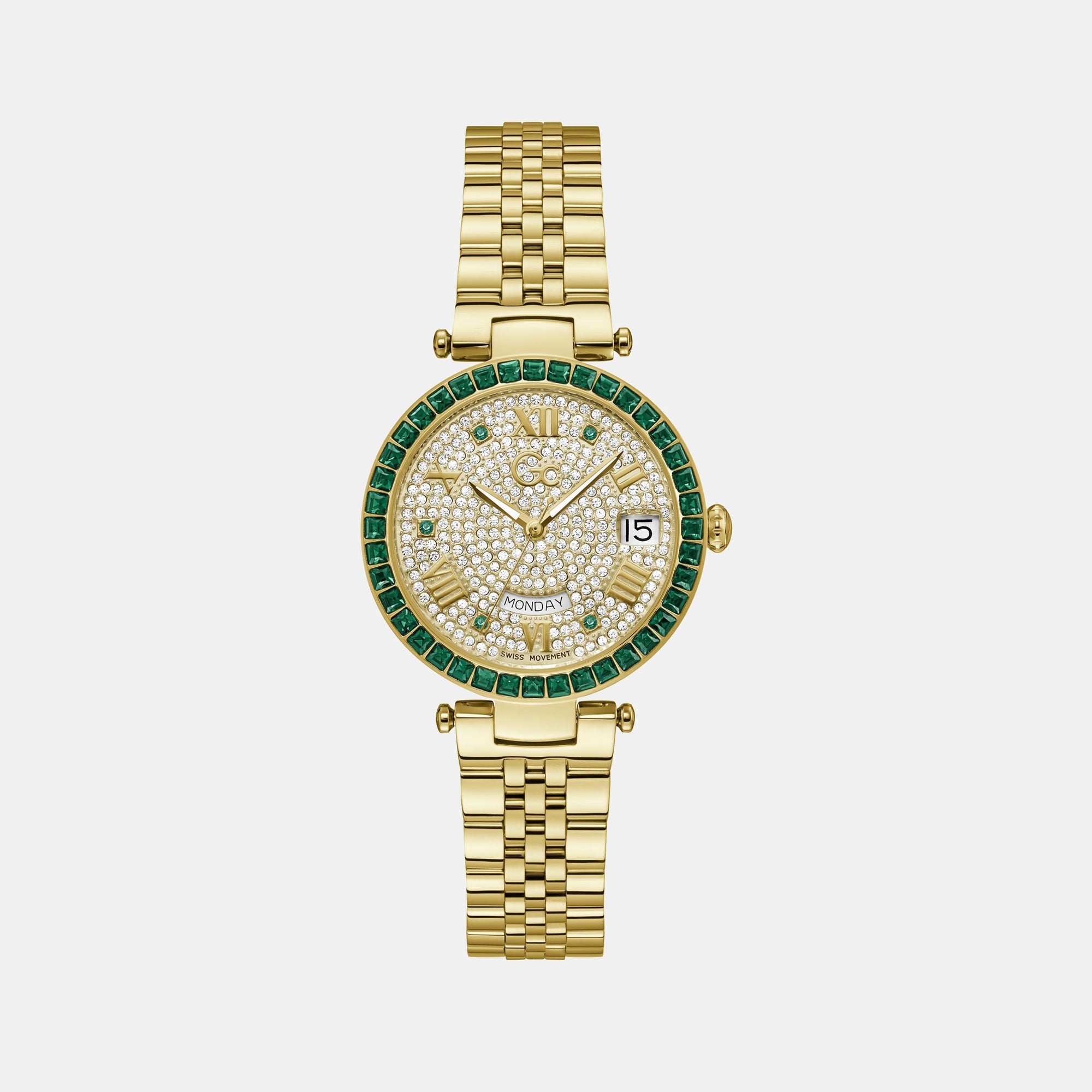GC Flair Crystal Women Quartz White Dial Analog Stainless Steel Watch Z01013L1MF