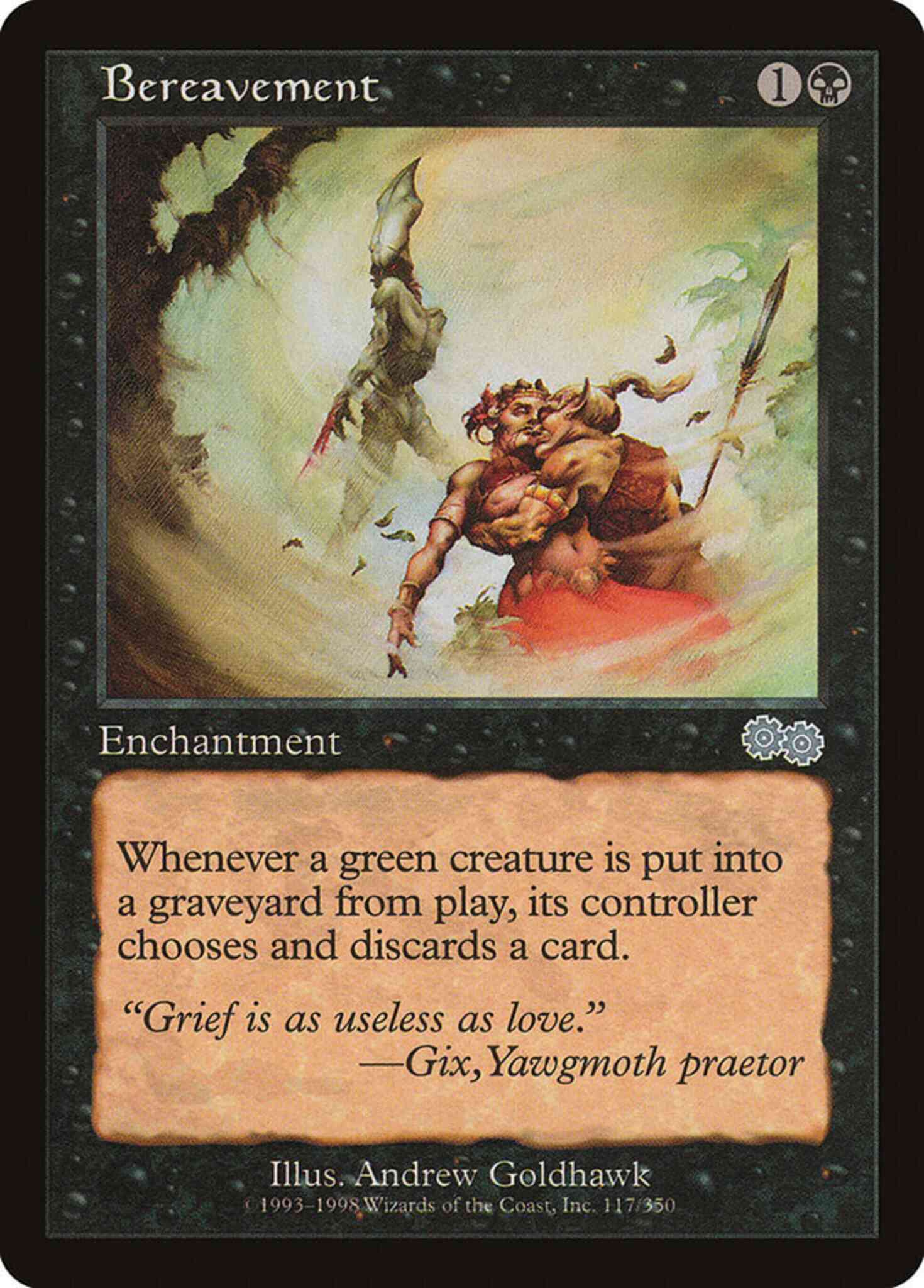 Bereavement 117 – Magic Bereavement [117] [Urza's Saga] [Non-Foil]