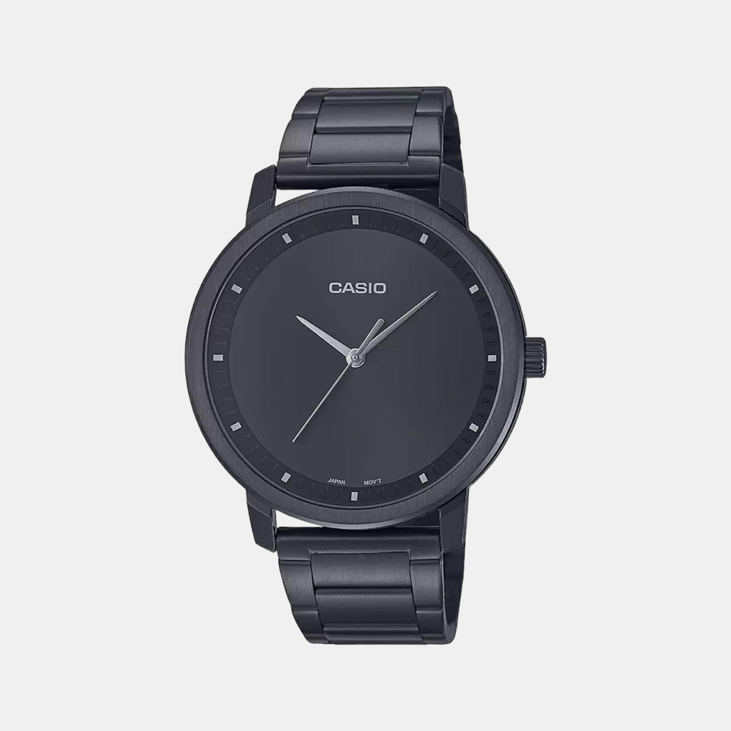 Casio Enticer Men Quartz Black Dial Analog Stainless Steel Watch A1932