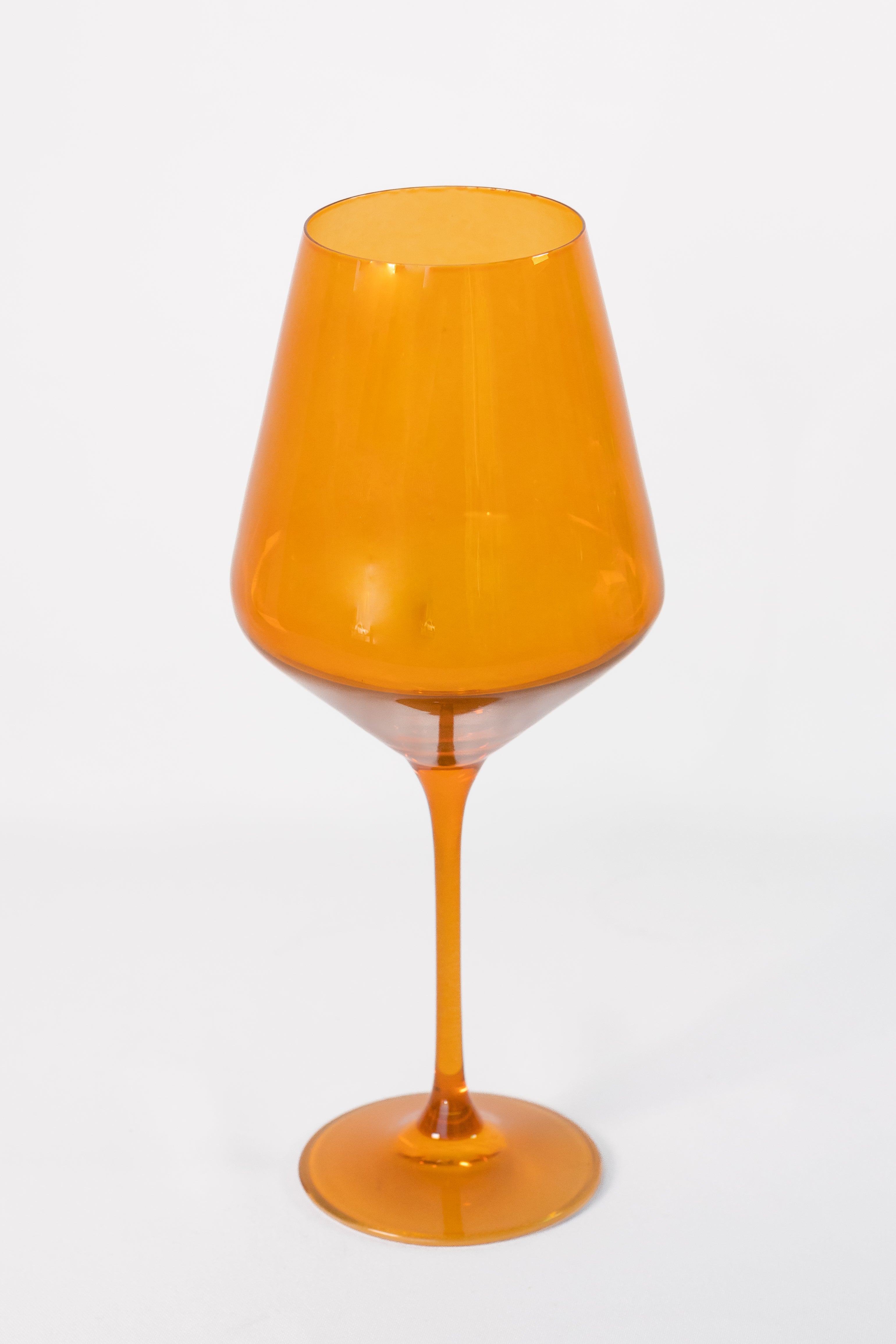 Estelle Colored Glass Estelle Colored Wine Stemware - Set of 2 {Butterscotch} - view 4