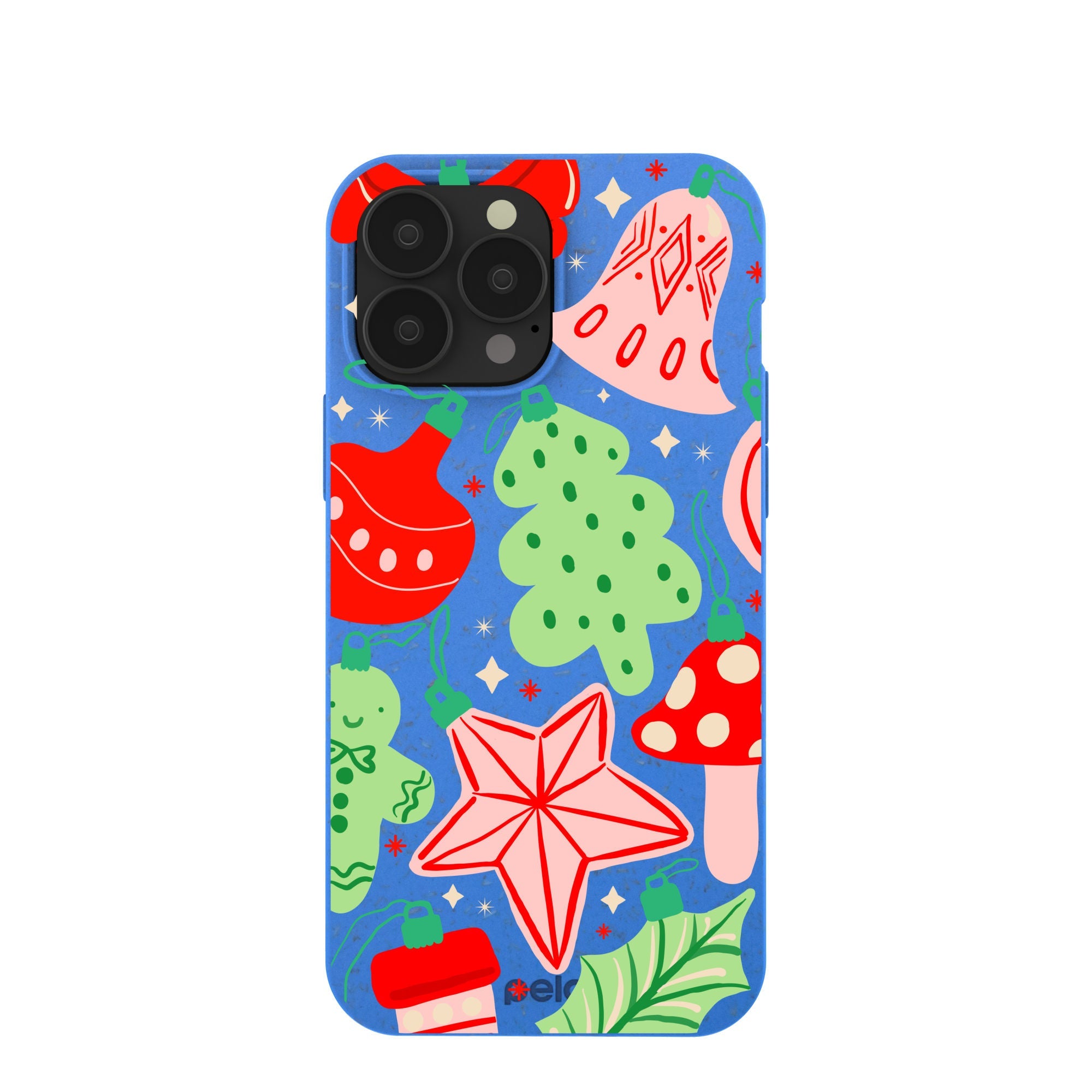 BlackTree Electric Blue Festive Flair iPhone 13 Pro Max Case