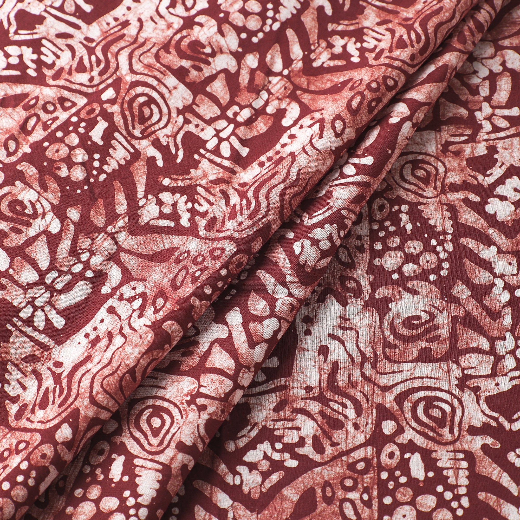 BATIK BY MD. SHARIFF Brown - Hand Printed Cotton Batik Fabric 47 - view 2