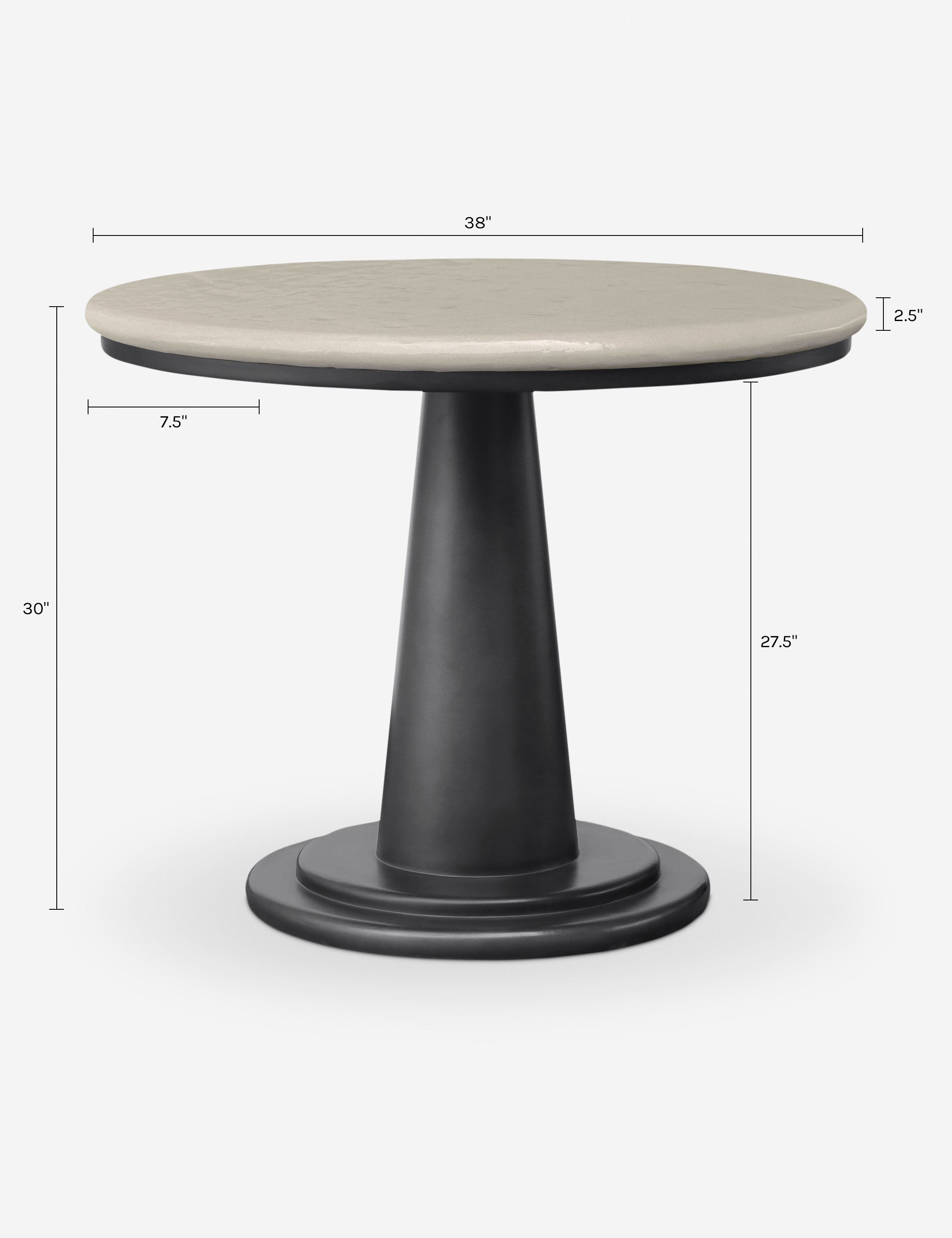 Lulu and Georgia Brio Round Outdoor Dining Table - view 5