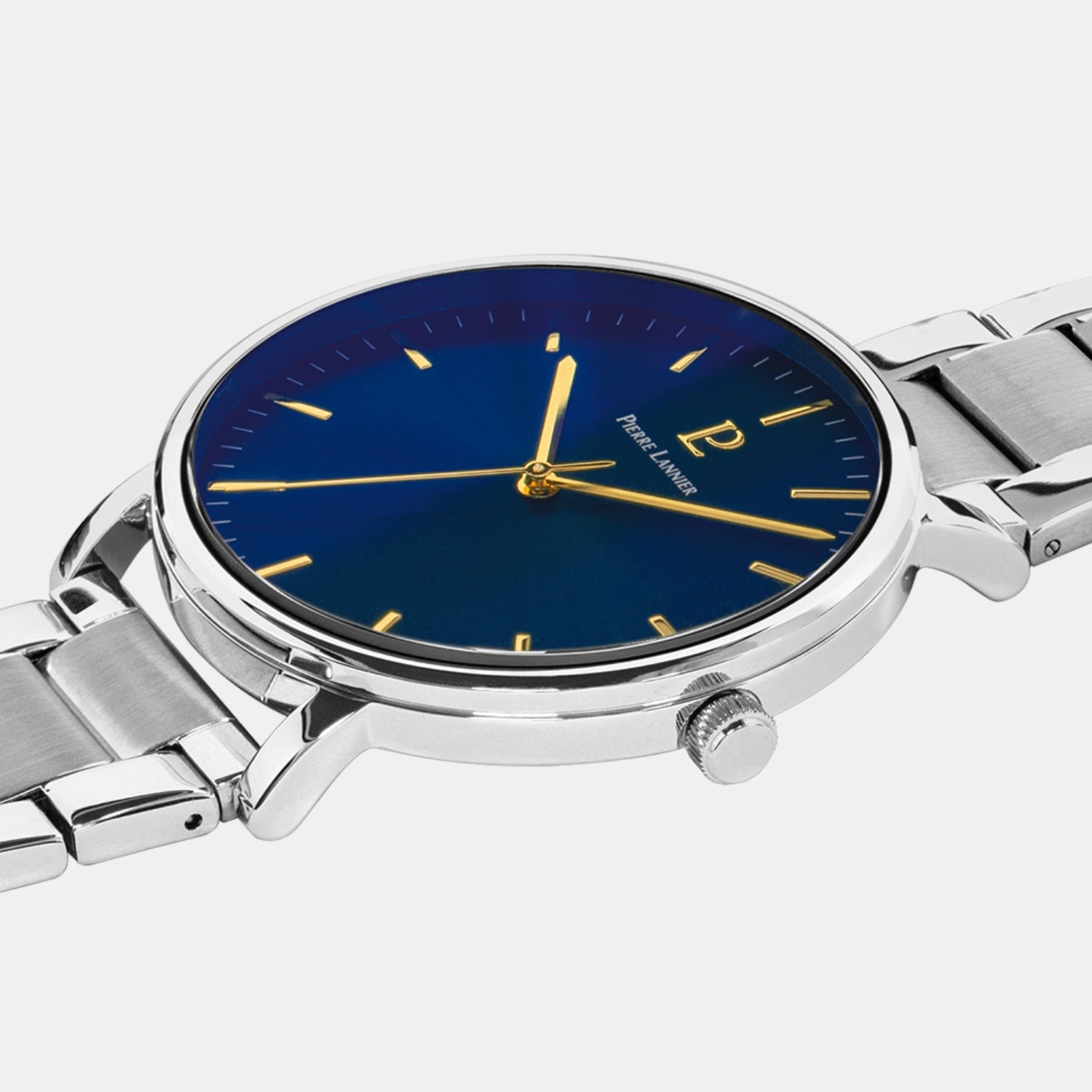 Pierre Lannier Essential Men Quartz Blue Dial Analog Stainless Steel Watch 251G161 - view 2
