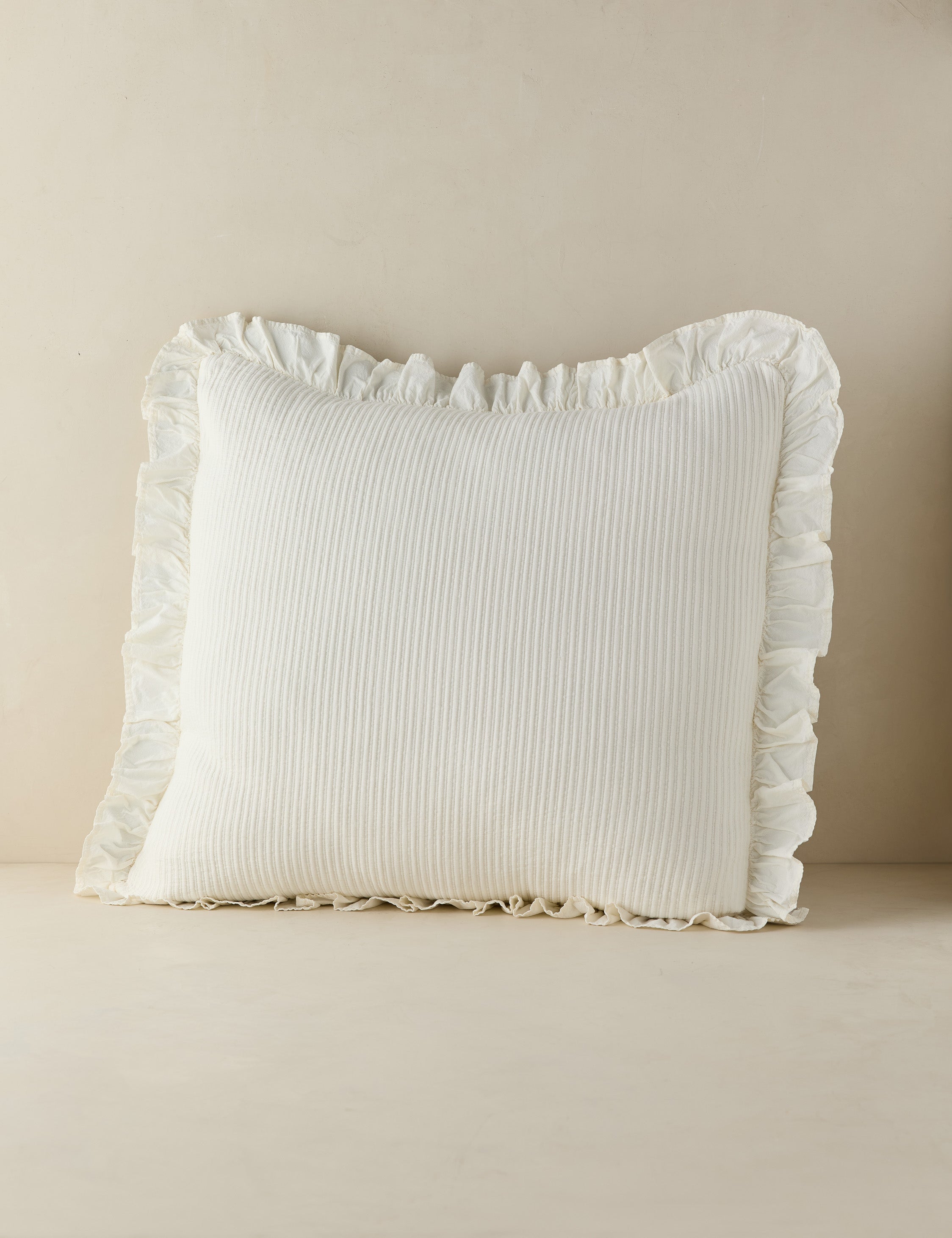 Lulu and Georgia Maebry Cotton Sham – Ivory - view 2