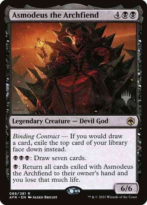 Magic Asmodeus the Archfiend [Promo Pack] [88p] [Adventures in the Forgotten Realms Promos] [Non-Foil]