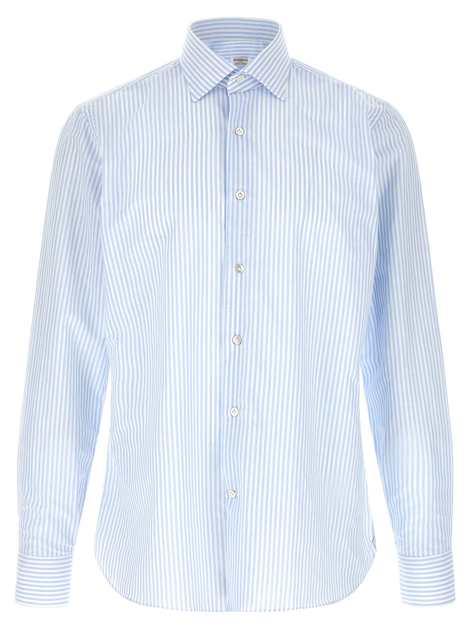 Borriello Striped Shirt – 80% cotton, 20% linen
