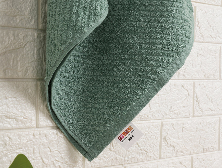 Spaces India Malachite Green - Light Teal 100% Cotton Bath Towel - Genesis By Spaces - view 5