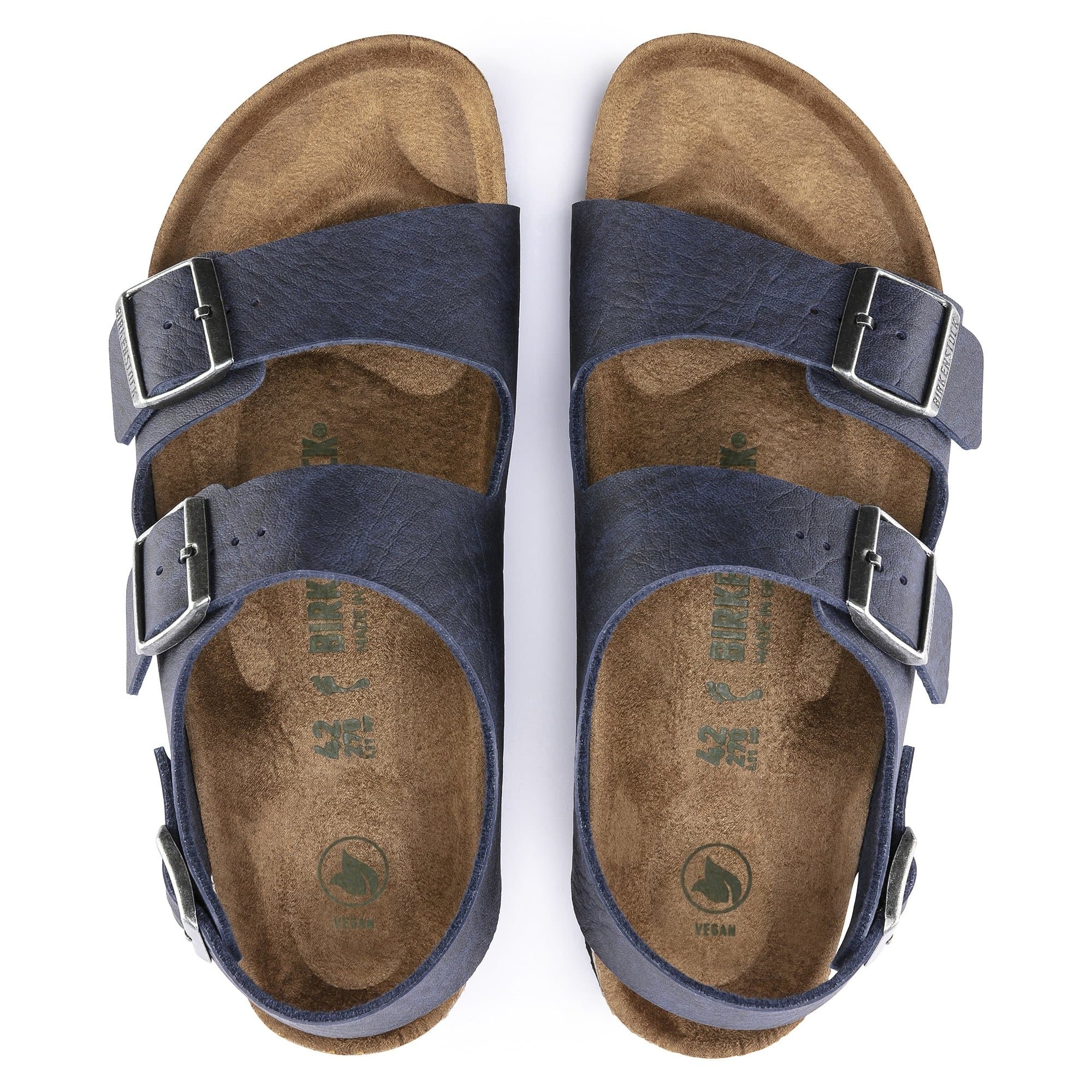 Birkenstock Milano Birko-Flor – Blue Blue/Saddle Matt Navy - view 2