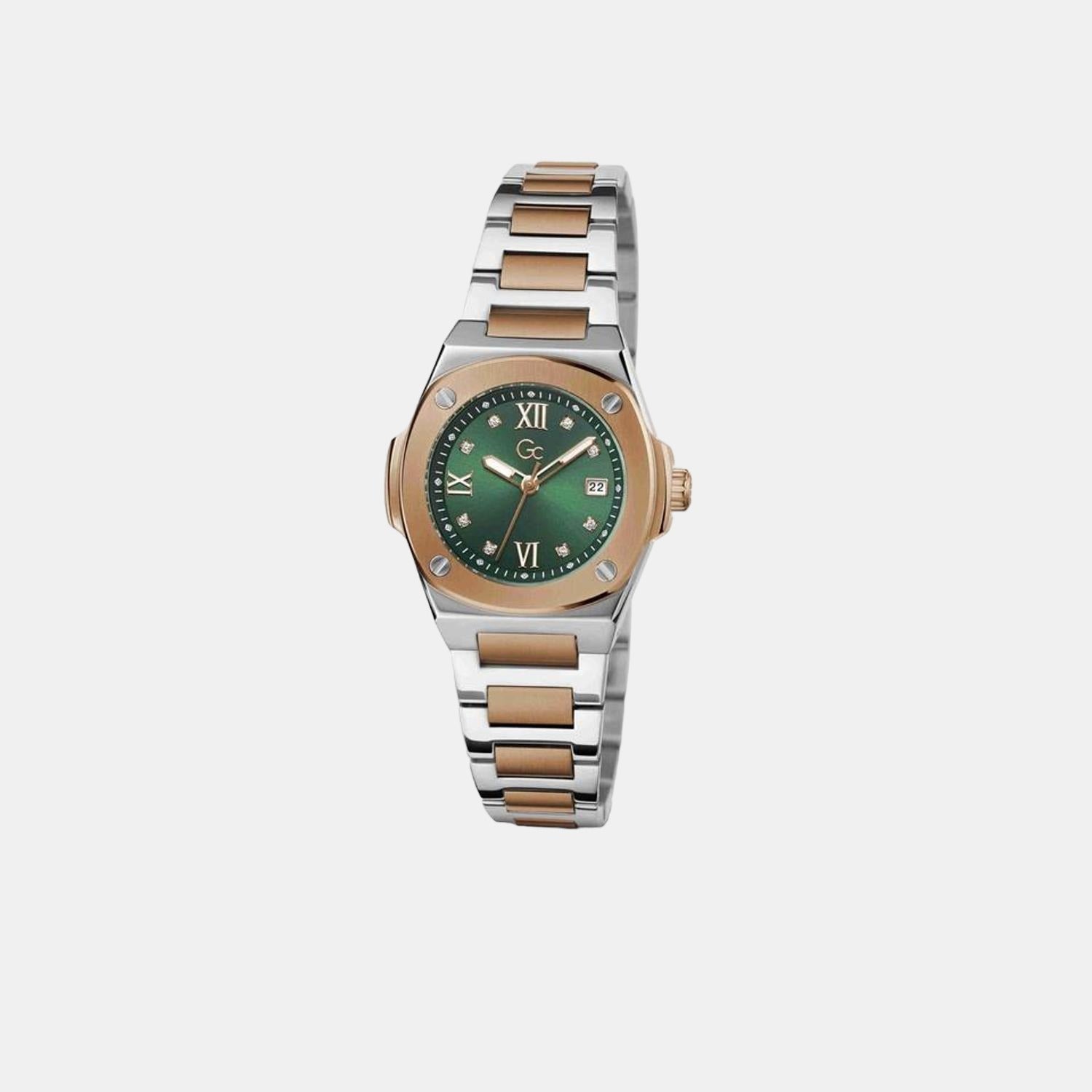 GC Coussin Shape Women Quartz Green Dial Analog Stainless Steel Watch Z12001L9MF - view 5