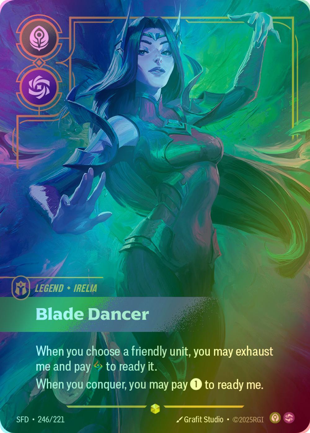 Blade dancer irelia – Riftbound Blade Dancer (Irelia) (Overnumbered) - 246/221 [Spiritforged] [Foil]