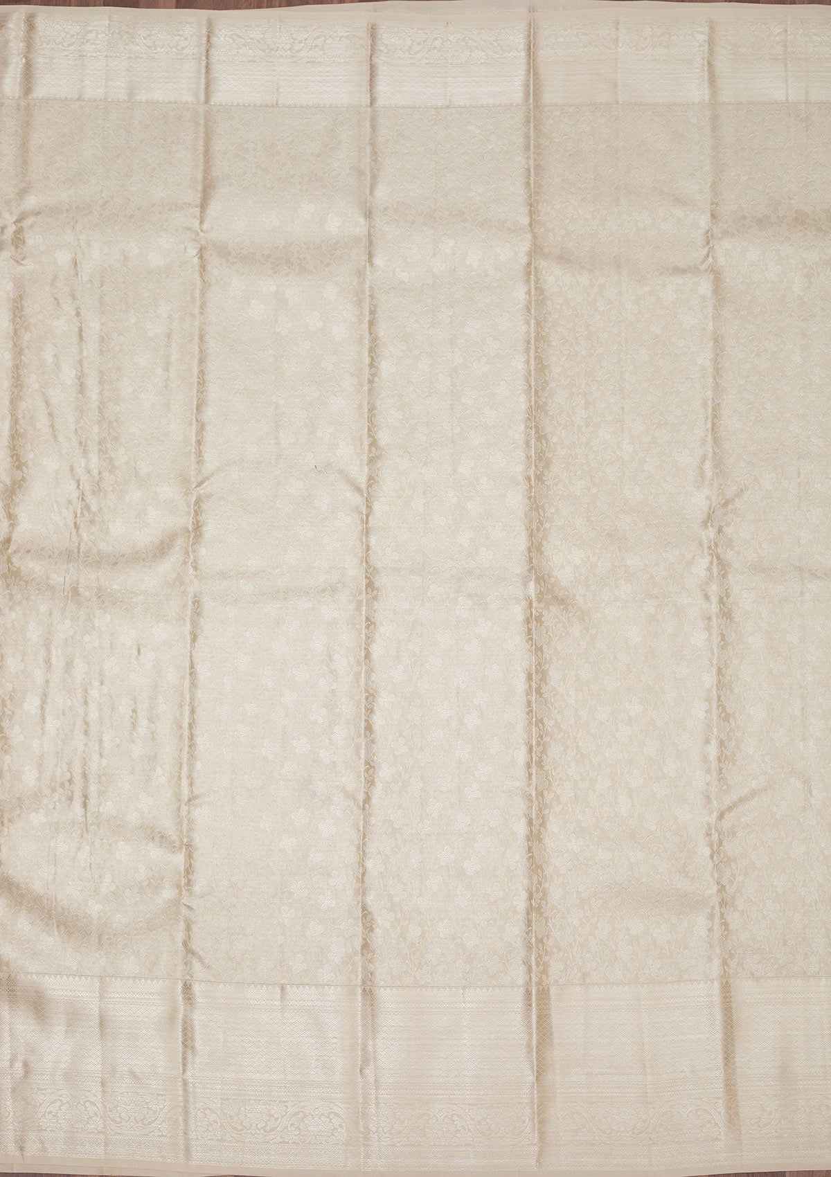 Koskii White Zariwork Pure Silk Saree – Women's - view 7