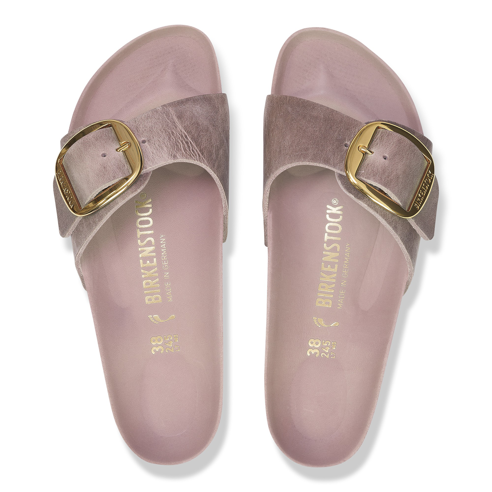 Birkenstock Madrid Big Buckle Natural Leather Oiled - view 2