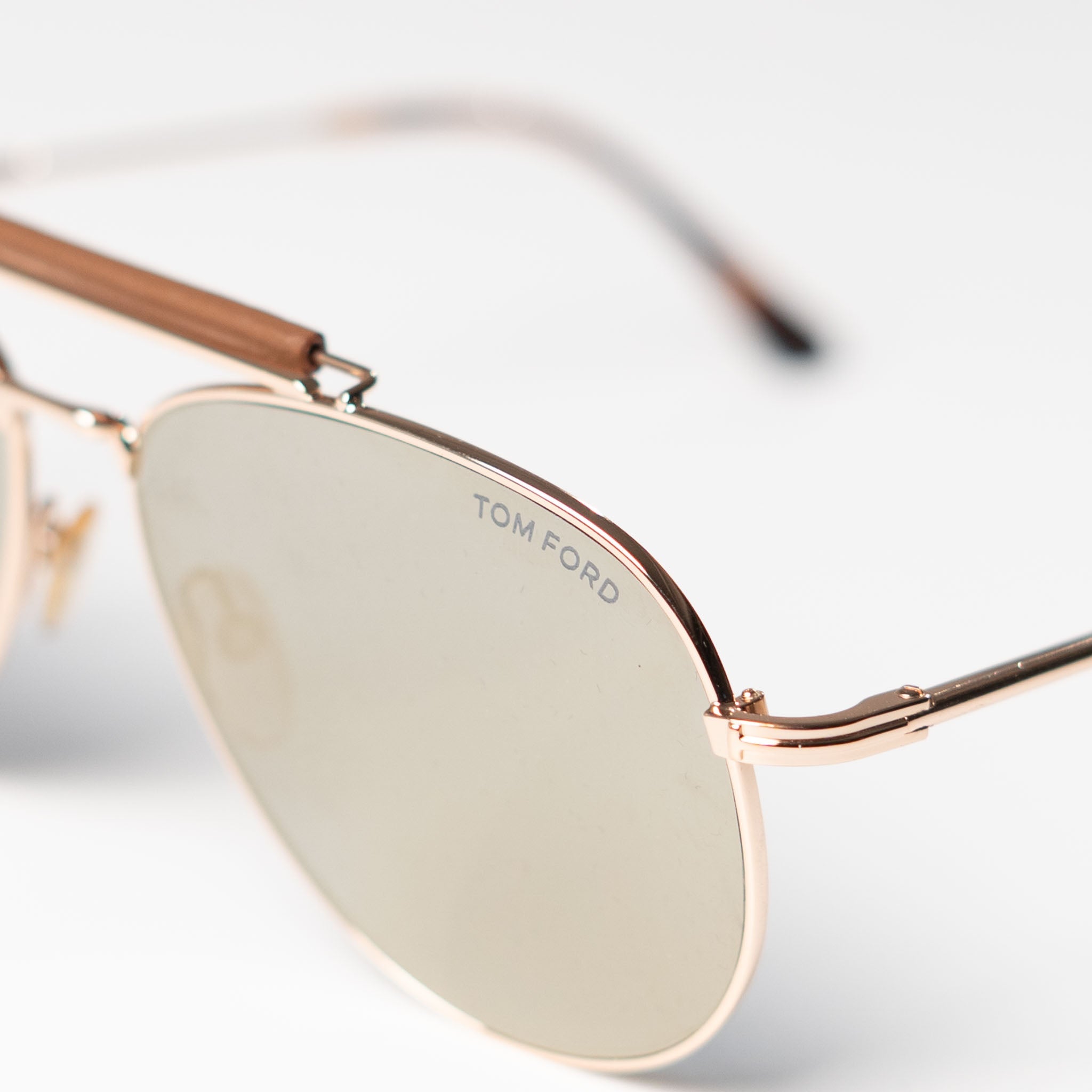 Tom Ford Brown Aviator Sunglasses - view 2