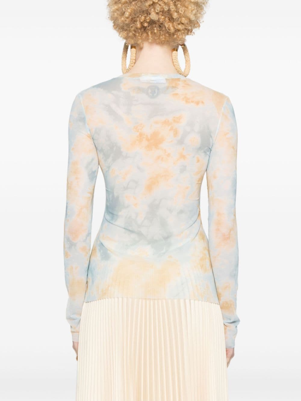 Erika Cavallini Semi-Couture Long sleeve printed t-shirt - view 3