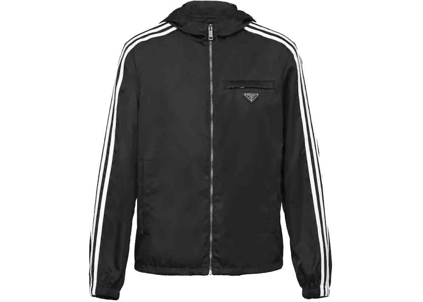 adidas for Prada Re-Nylon Hooded Track Jacket Black