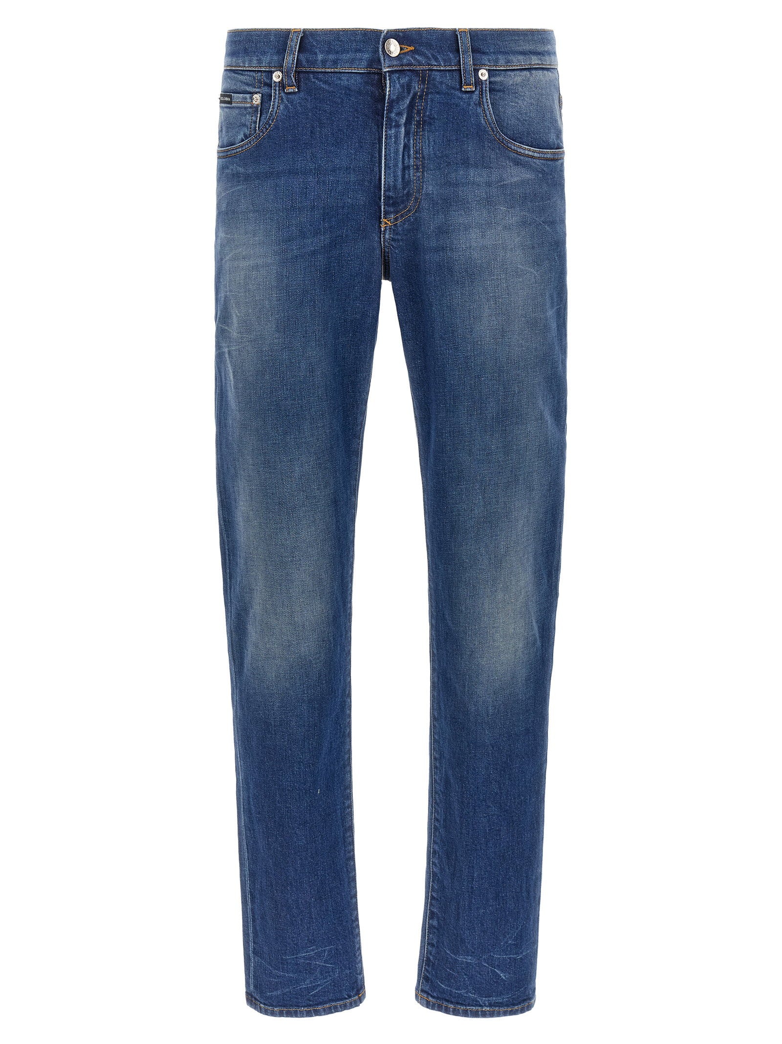 Dolce & Gabbana Logo Embroidery Jeans – 98% cotton, 2% elastane