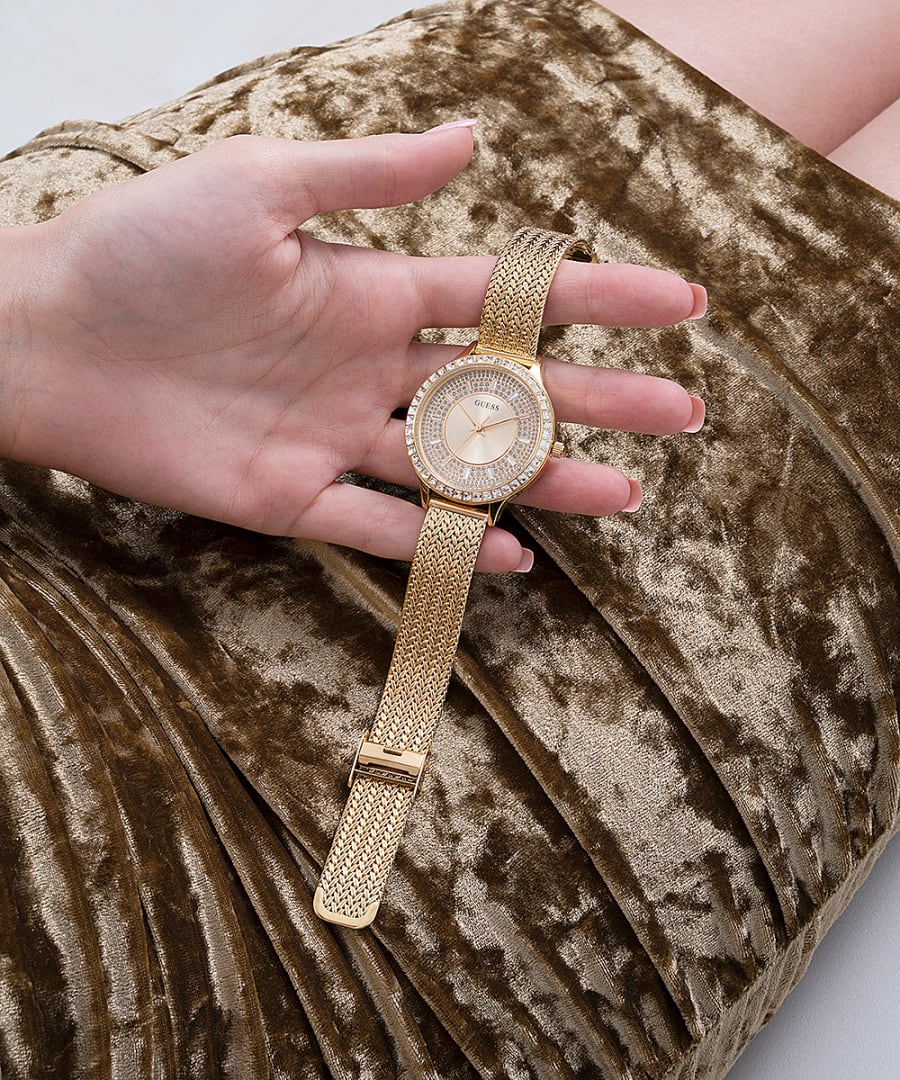 Guess Soiree Gold Dial Women 38mm – Yellow Gold