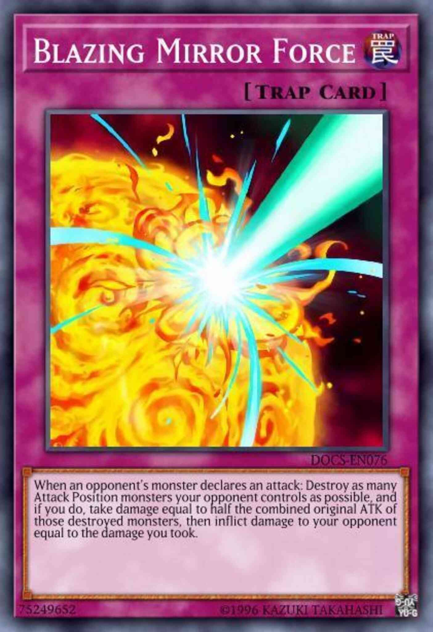 Yu-Gi-Oh! Blazing Mirror Force - PGL3-EN100 - Gold Rare - 1st Edition