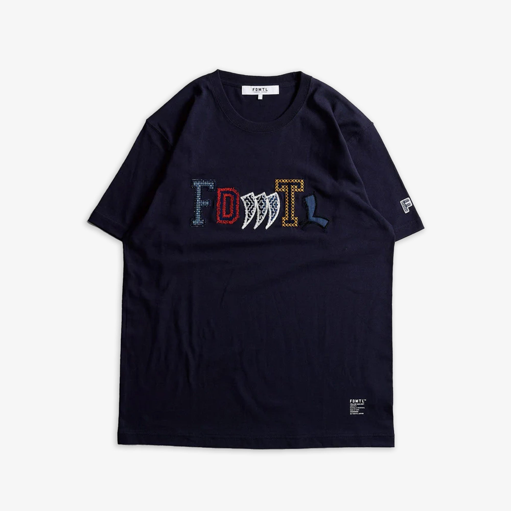 Fdmtl | Patchwork Logo Tee { Navy