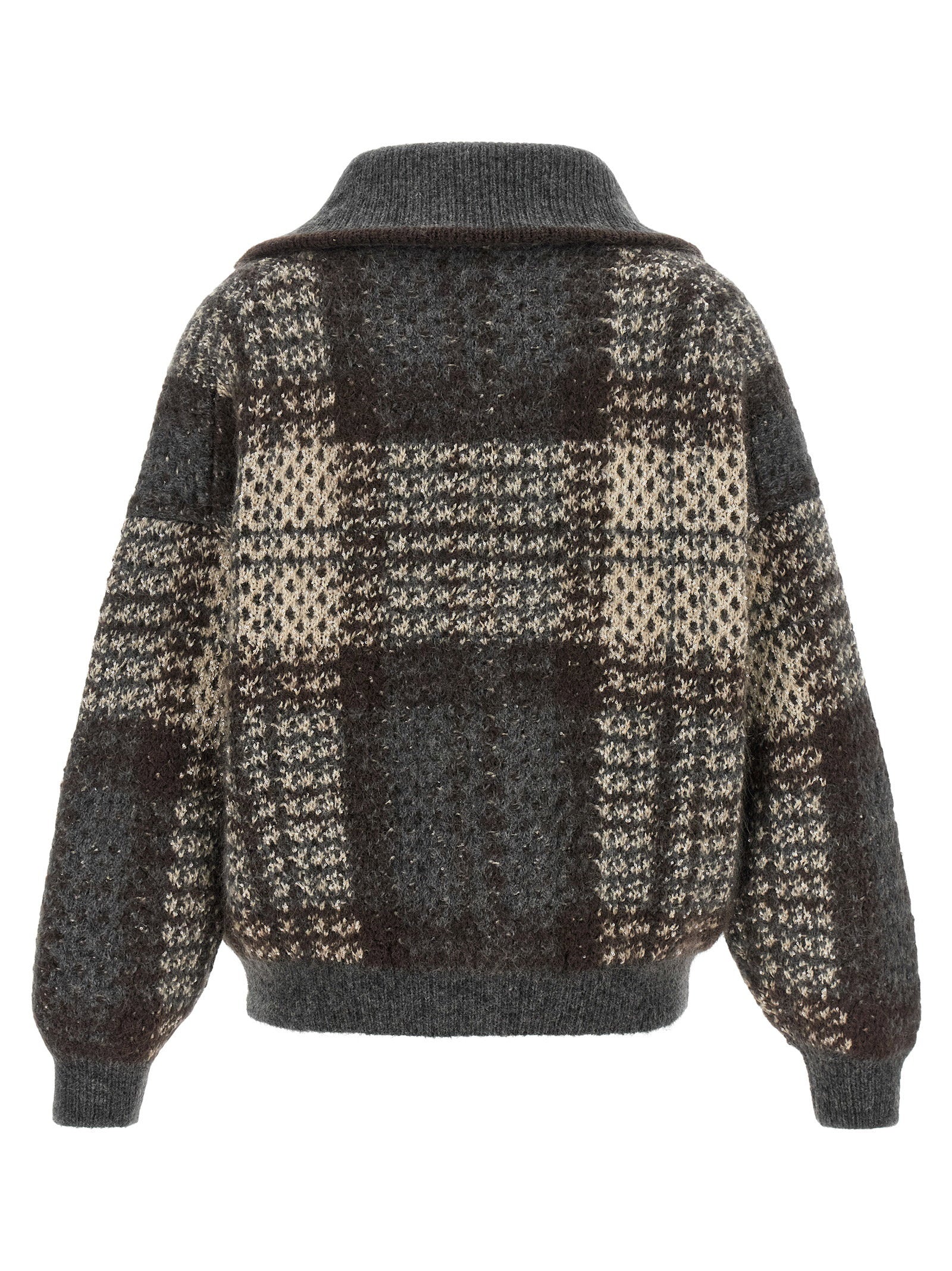Brunello Cucinelli Double Dazzling Tartan Cardigan - view 2