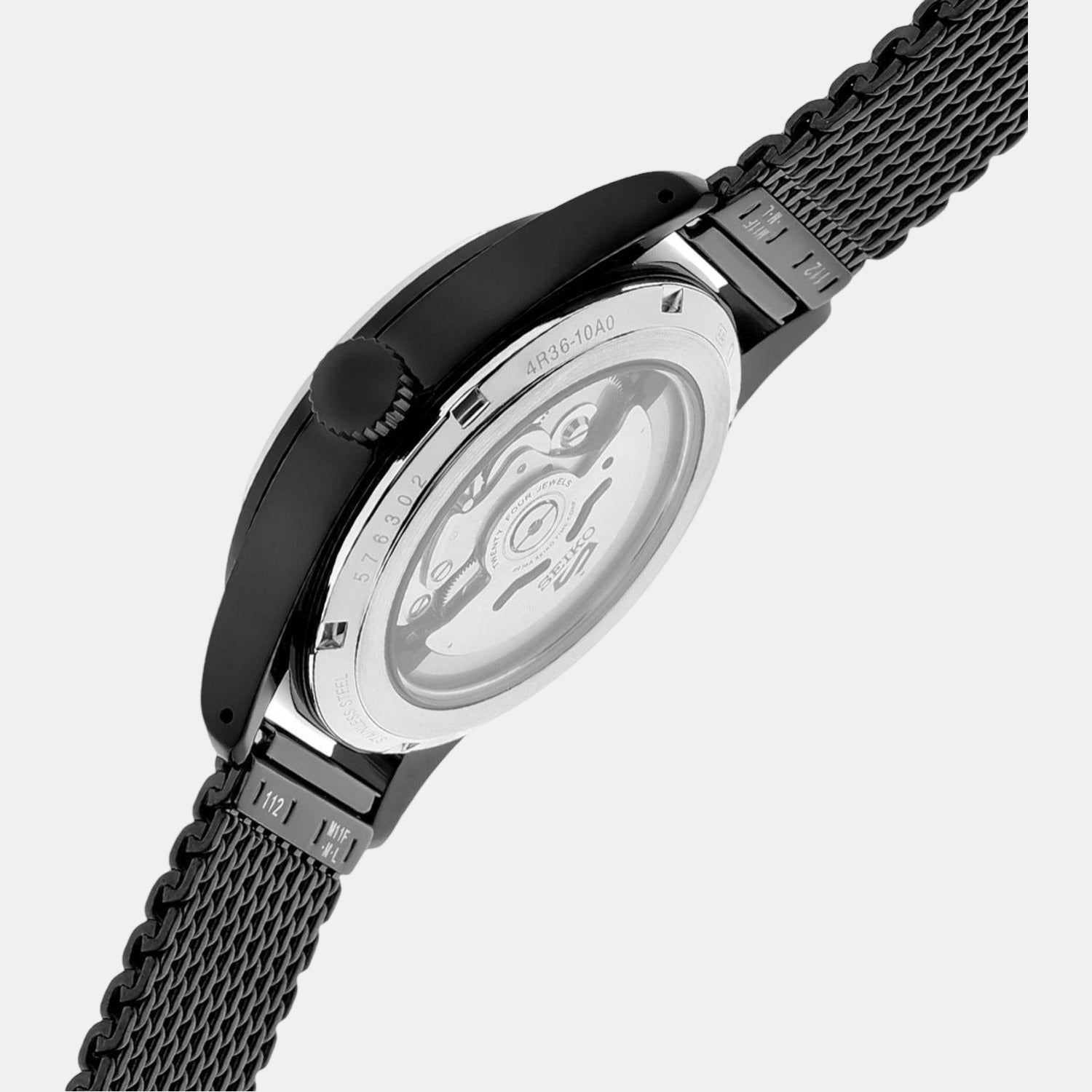 Seiko 5 Sports Men Automatic Black Dial Analog Stainless Steel Watch SRPH25K1 - view 3