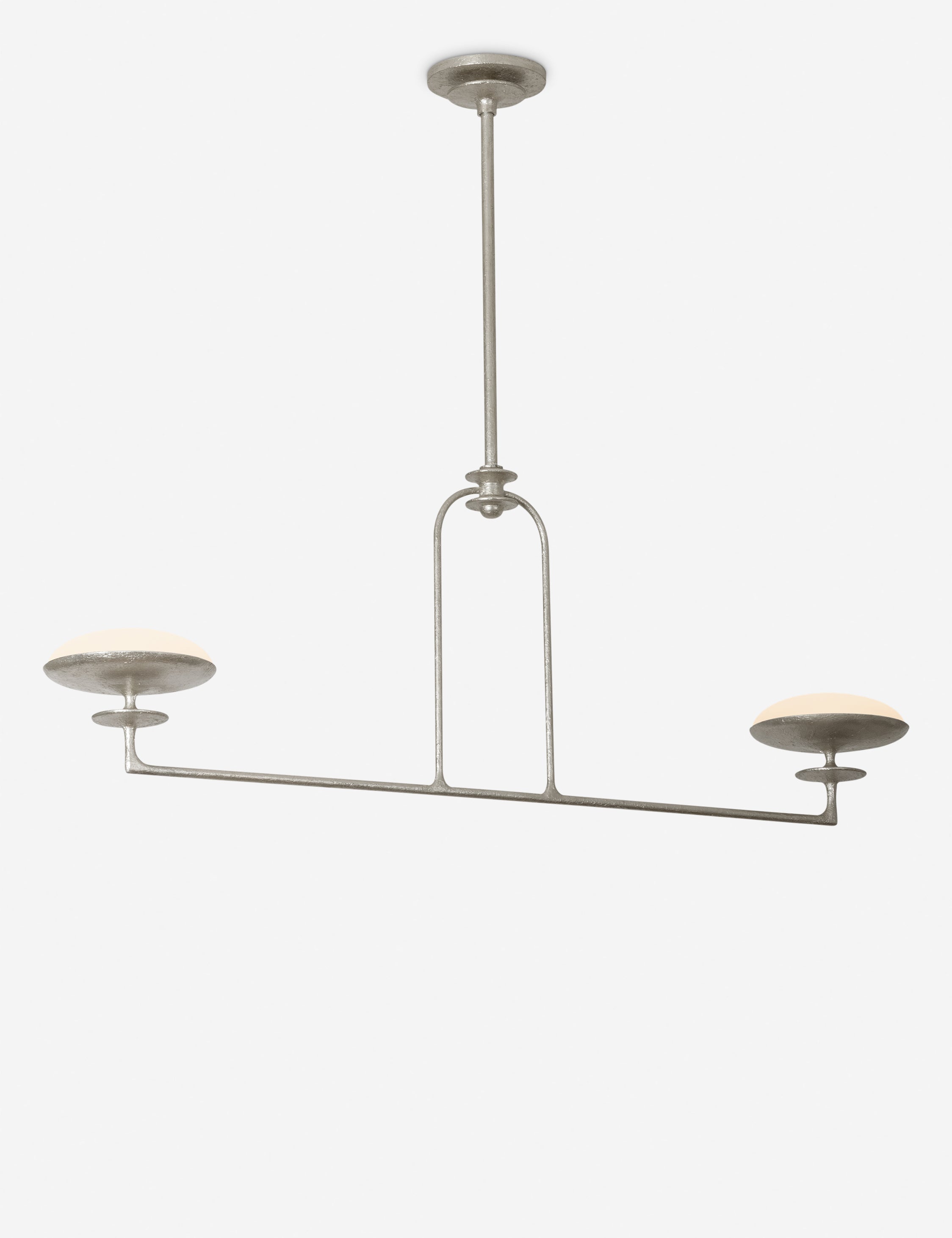 Lulu and Georgia Beatrix Linear Chandelier – Silver Leaf - view 2