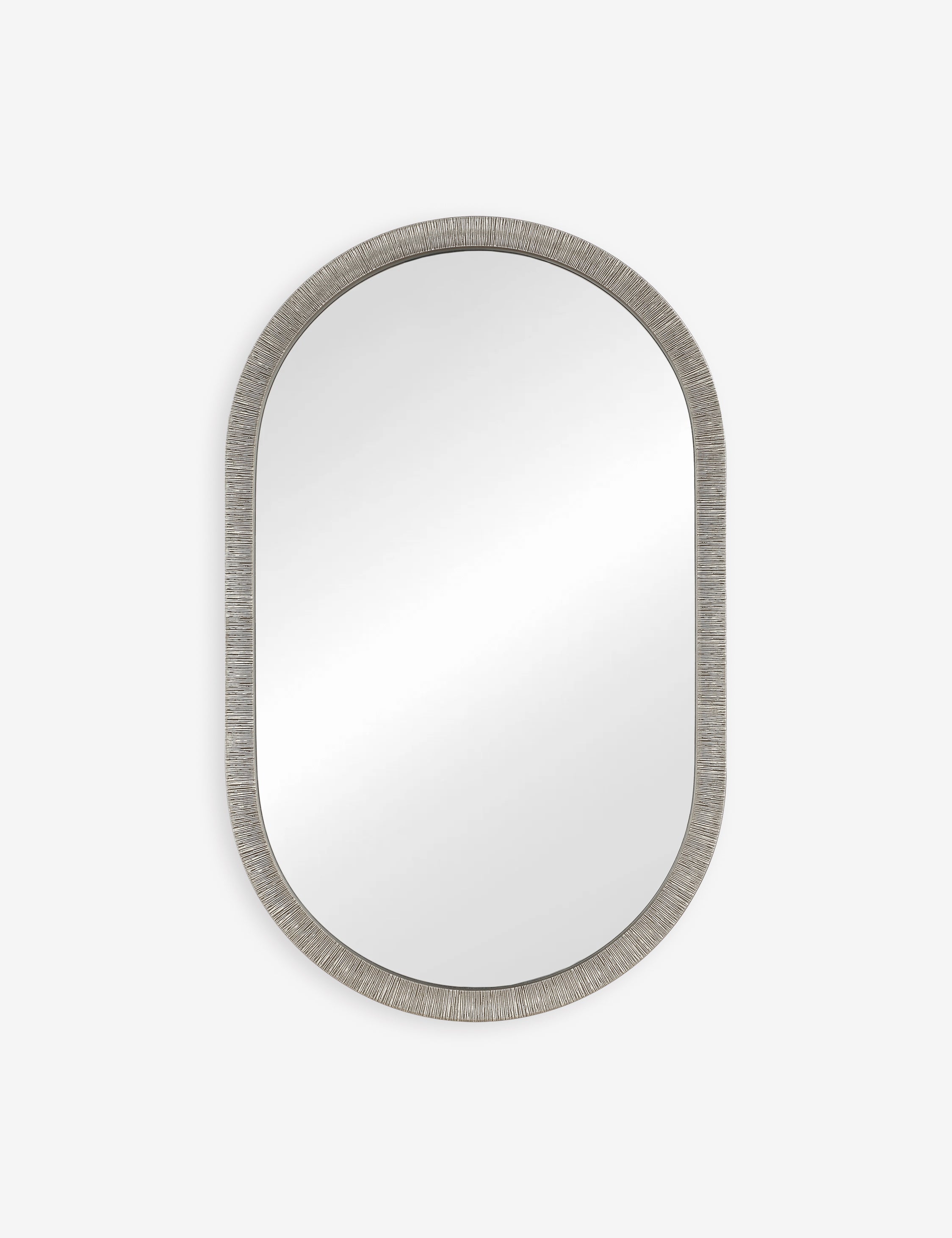 Lulu and Georgia Benga Oval Mirror – Silver