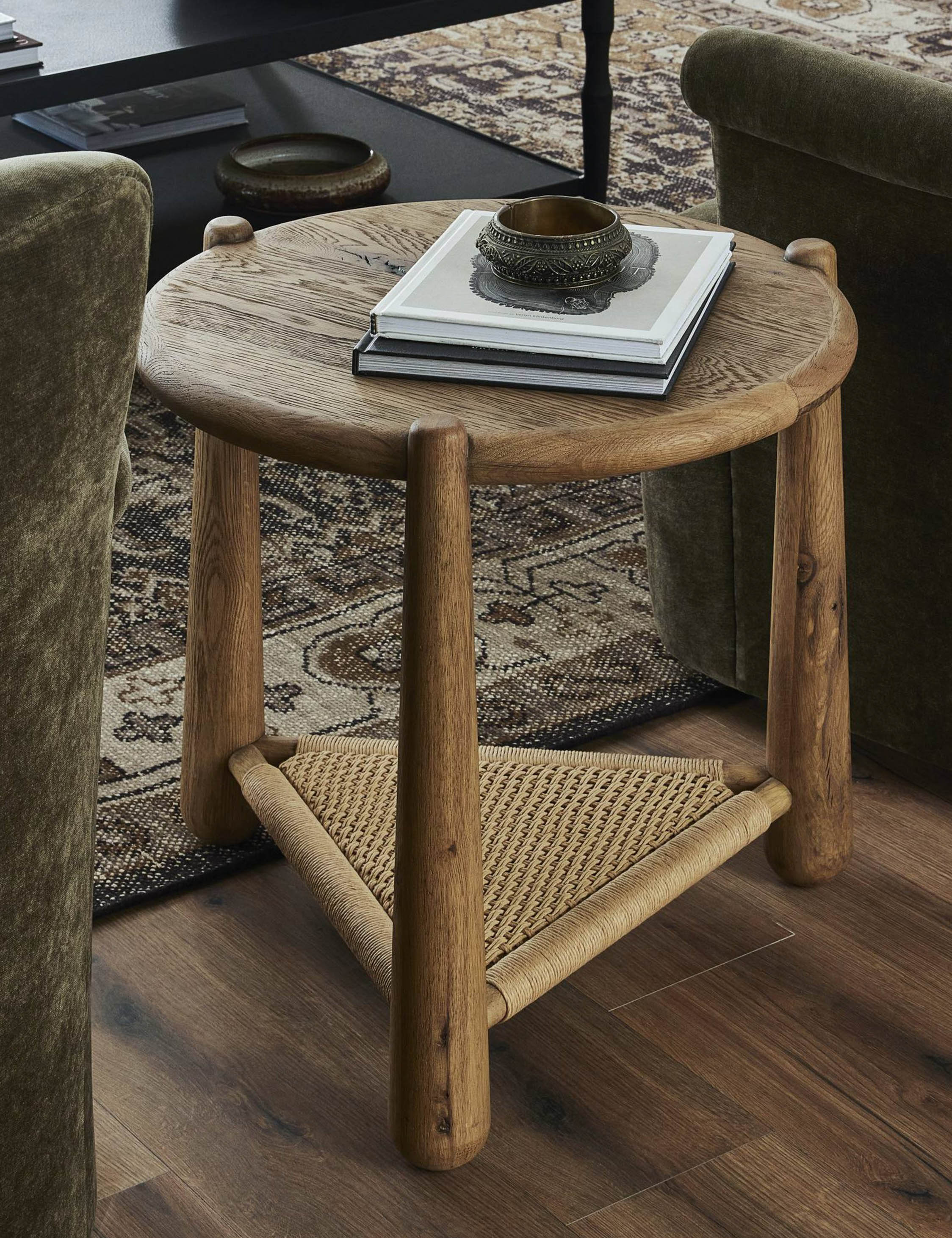 Lulu and Georgia Salvador Round Side Table by Amber Lewis x Four Hands - view 2