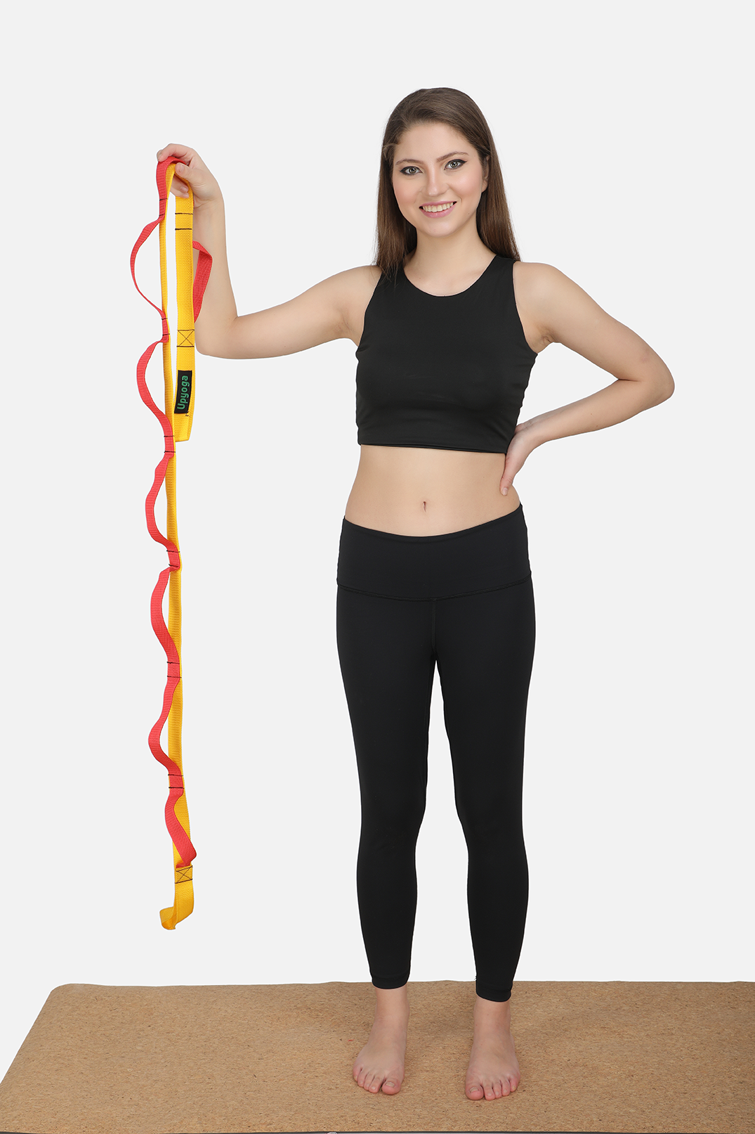 UPYOGA Dual Color Yoga Mat + Foam Blocks + Strap Belt - Combo 1 - view 2