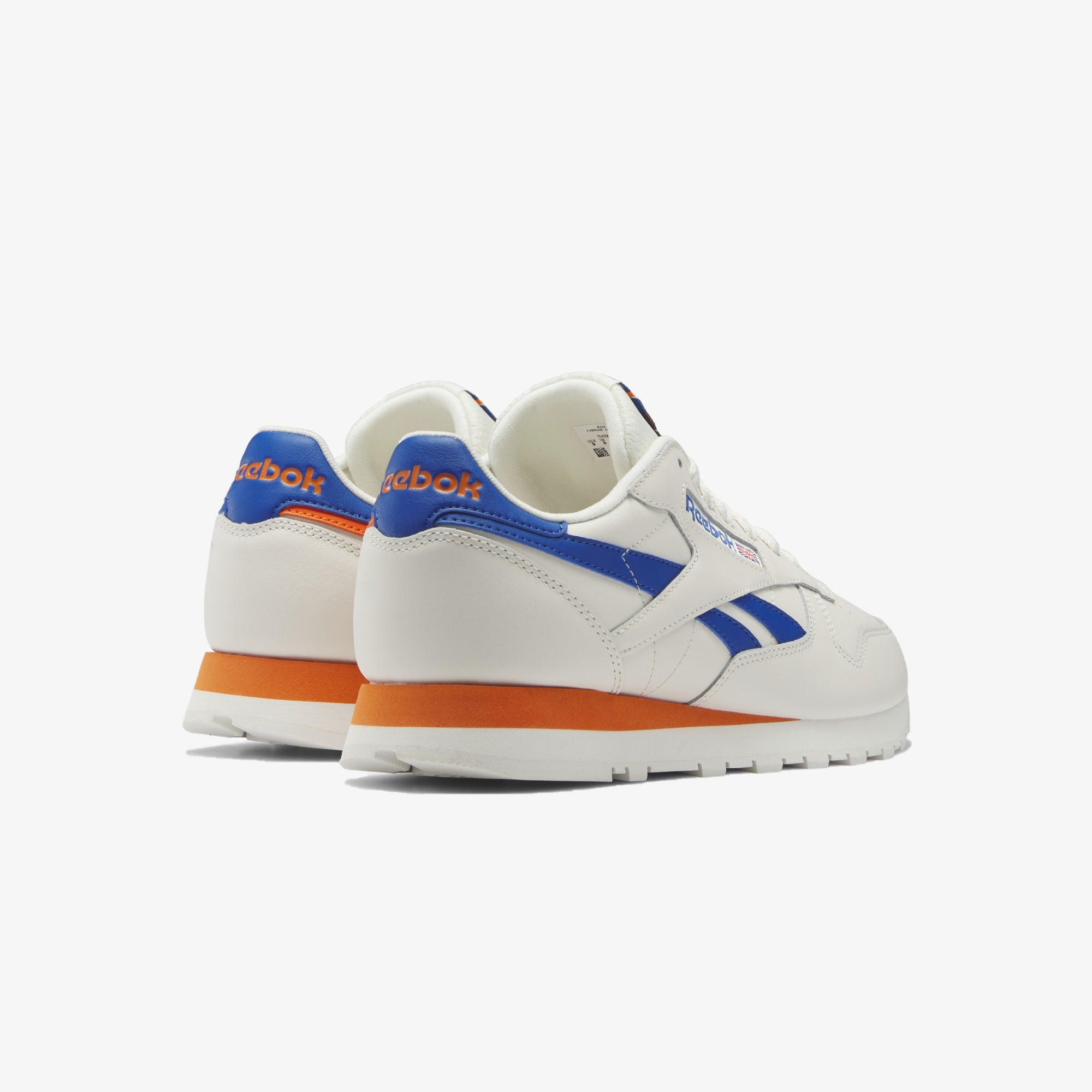 Reebok | CLASSIC LEATHER { BLUE/ORANGE - view 2