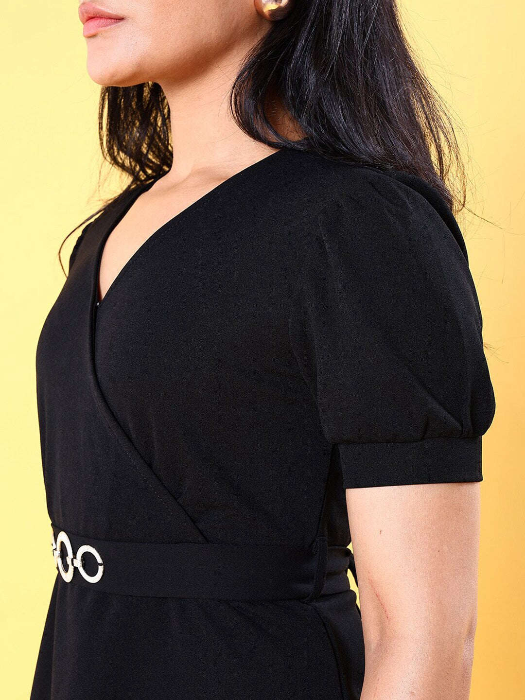 Freehand By The Indian Garage Co Women V Neck Peplum Top - view 2