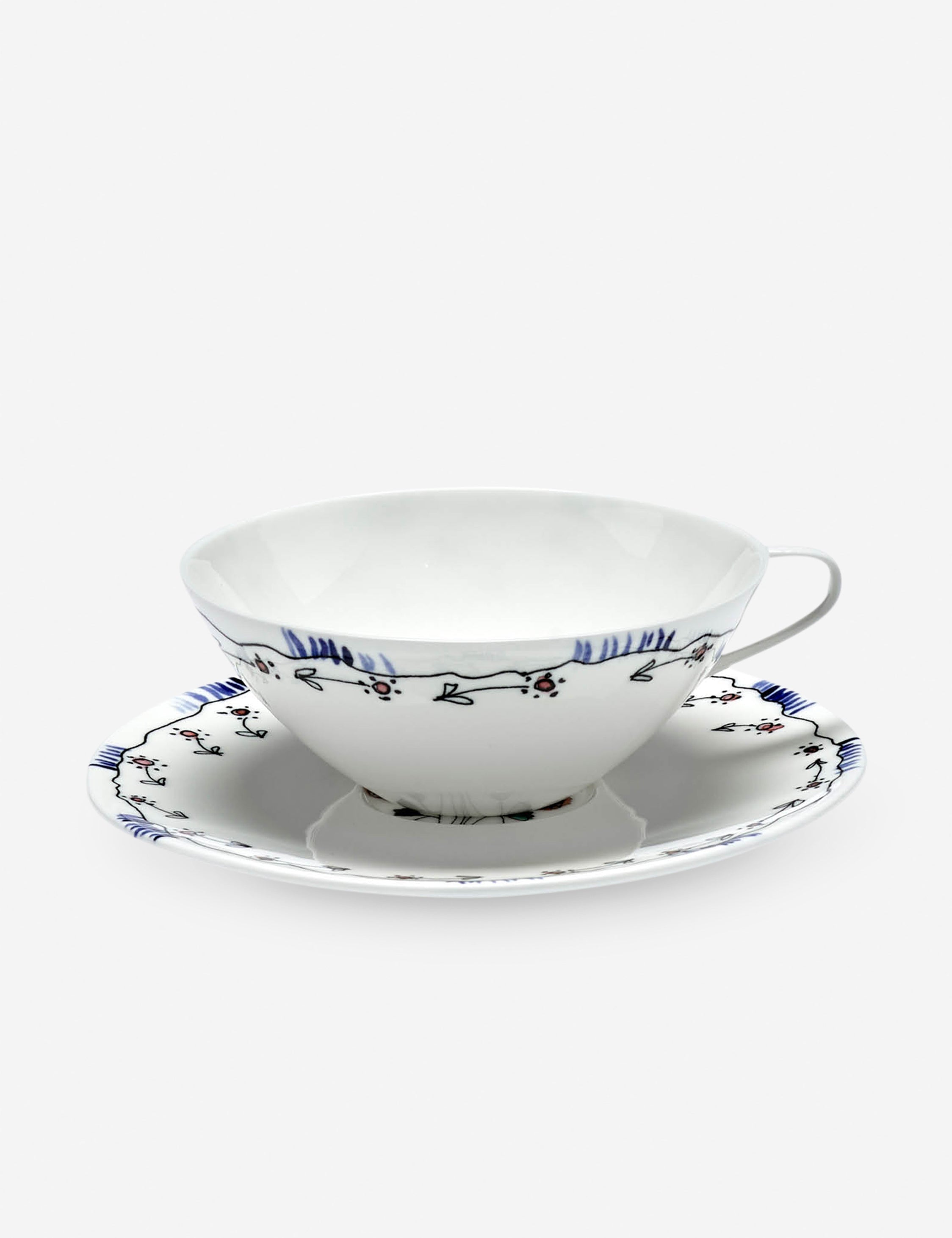 Lulu and Georgia Midnight Flowers Drinkware by Marni x Serax