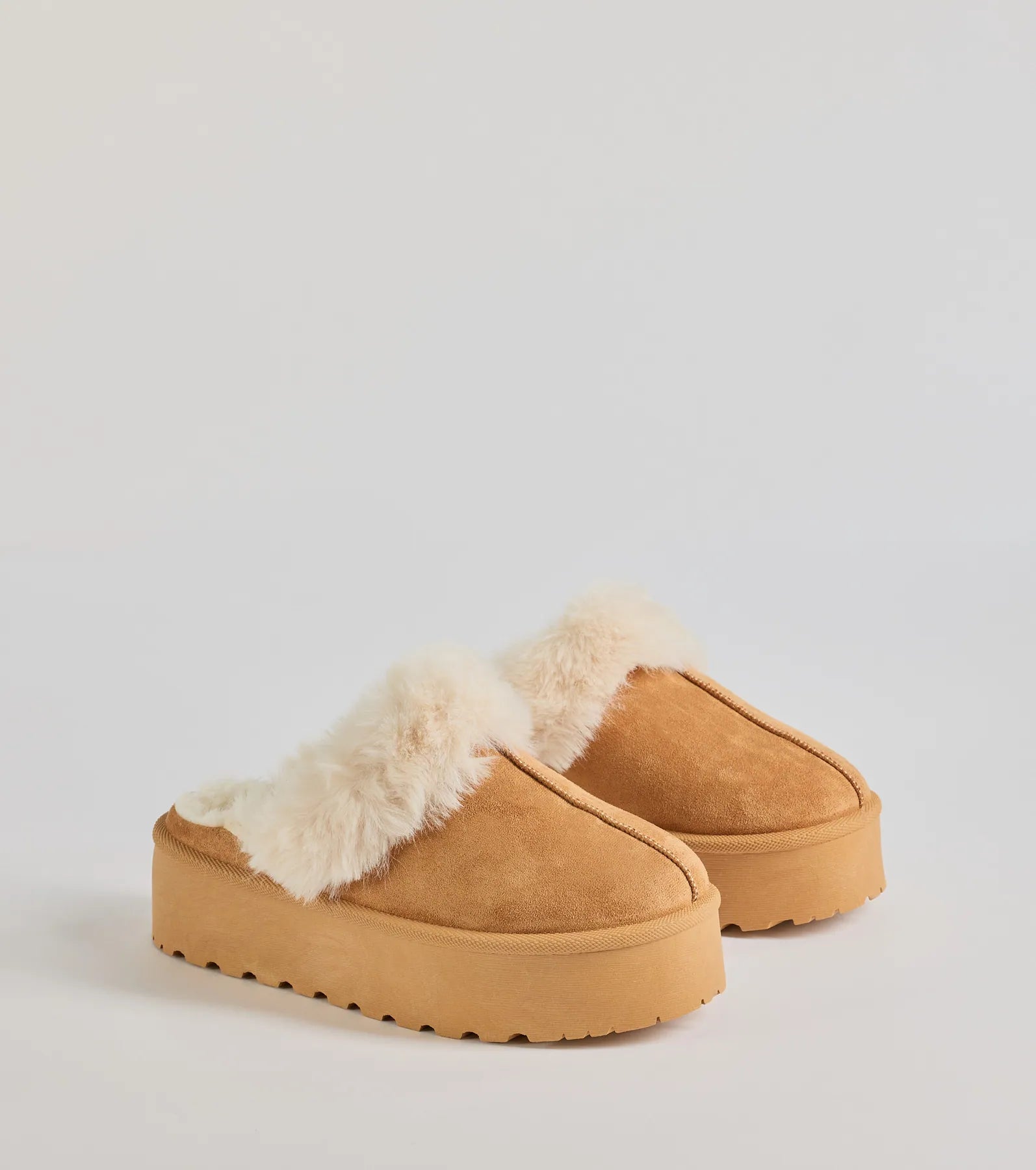 Windsor Cozy Mode Faux Fur Lined Platform Slippers