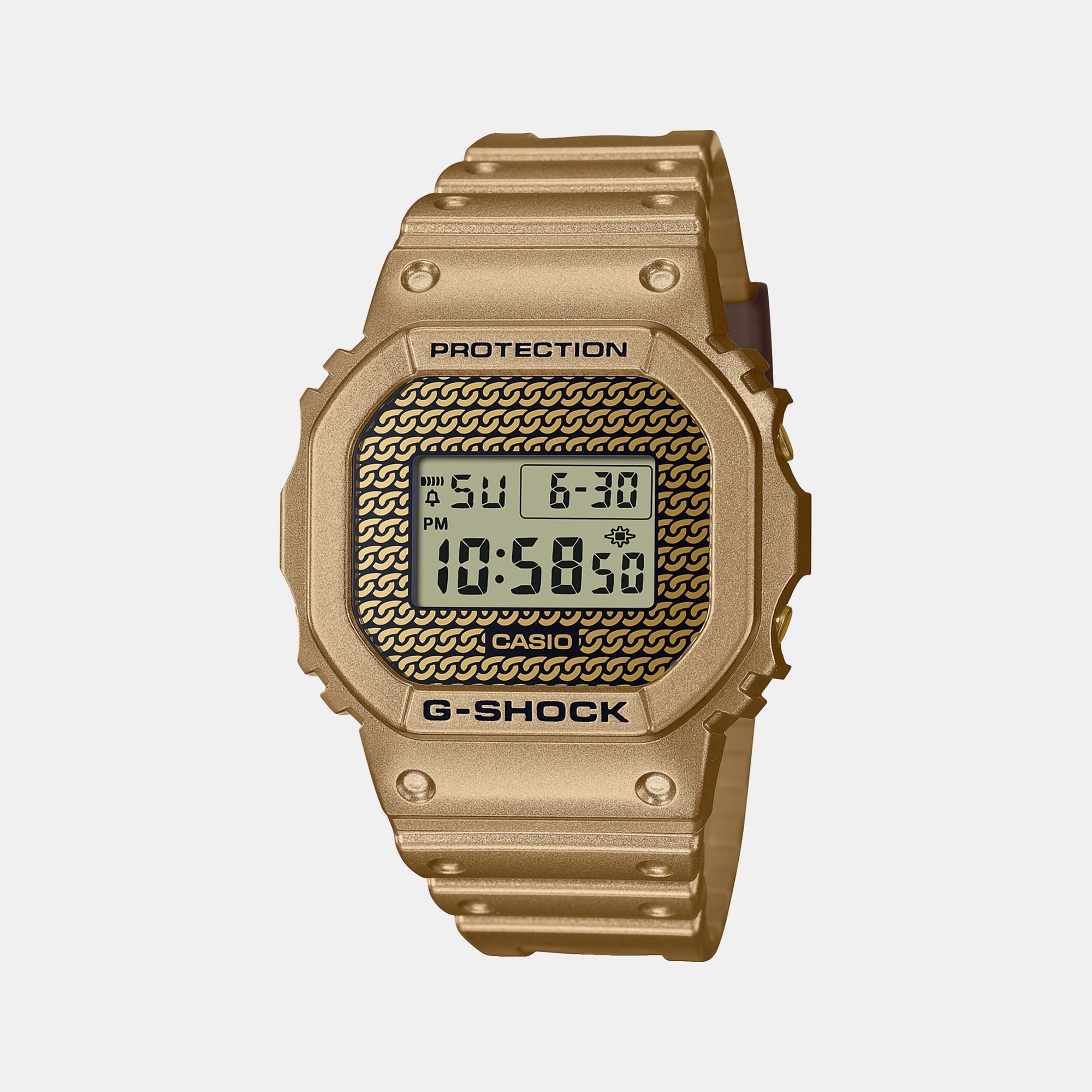 Casio G-Shock Men Quartz Brown Dial Digital Resin Watch G1268