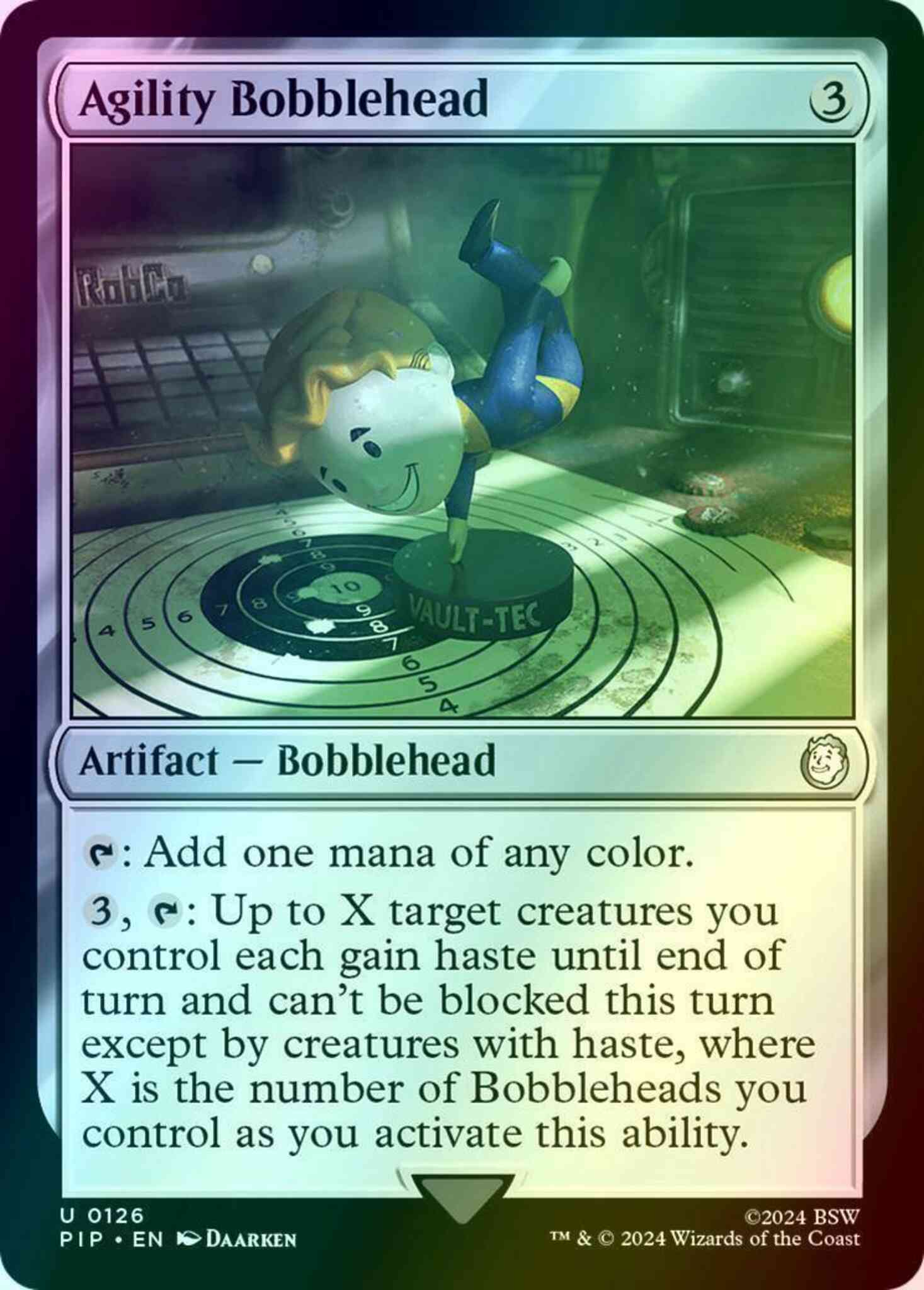 Agility bobblehead 126 – Magic Agility Bobblehead [126] [Fallout] [Foil]