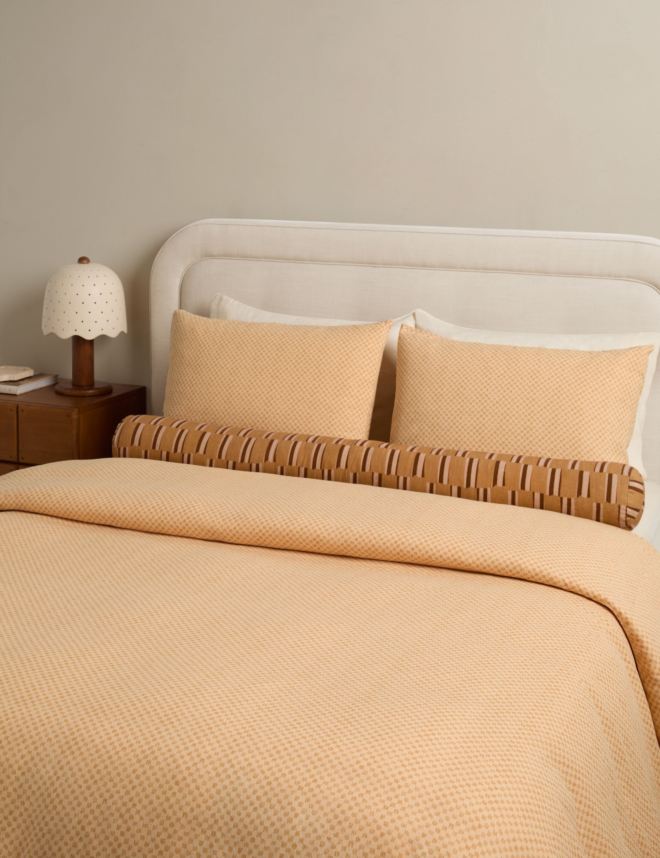 Lulu and Georgia Kuvio Linen Cotton Duvet Cover by Sarah Sherman Samuel - view 2