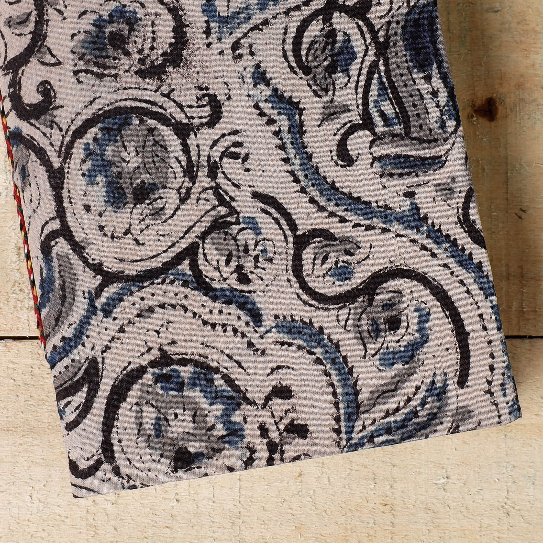 BINDAAS UNLIMITED Beige - Kalamkari Fabric Cover Handmade Paper Notebook (7 x 5 in) - view 2