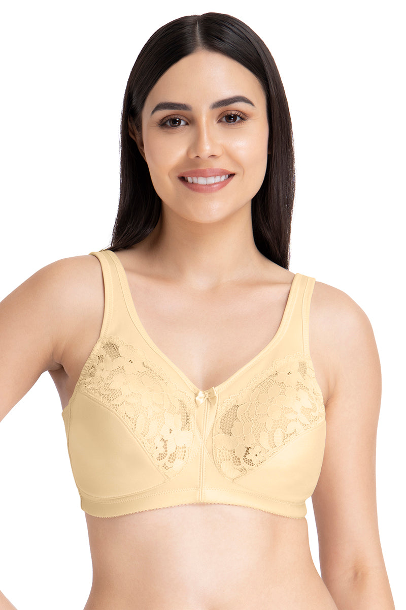 Amante Ultra Support Non-padded Non-wired Bra - Winter Wheat