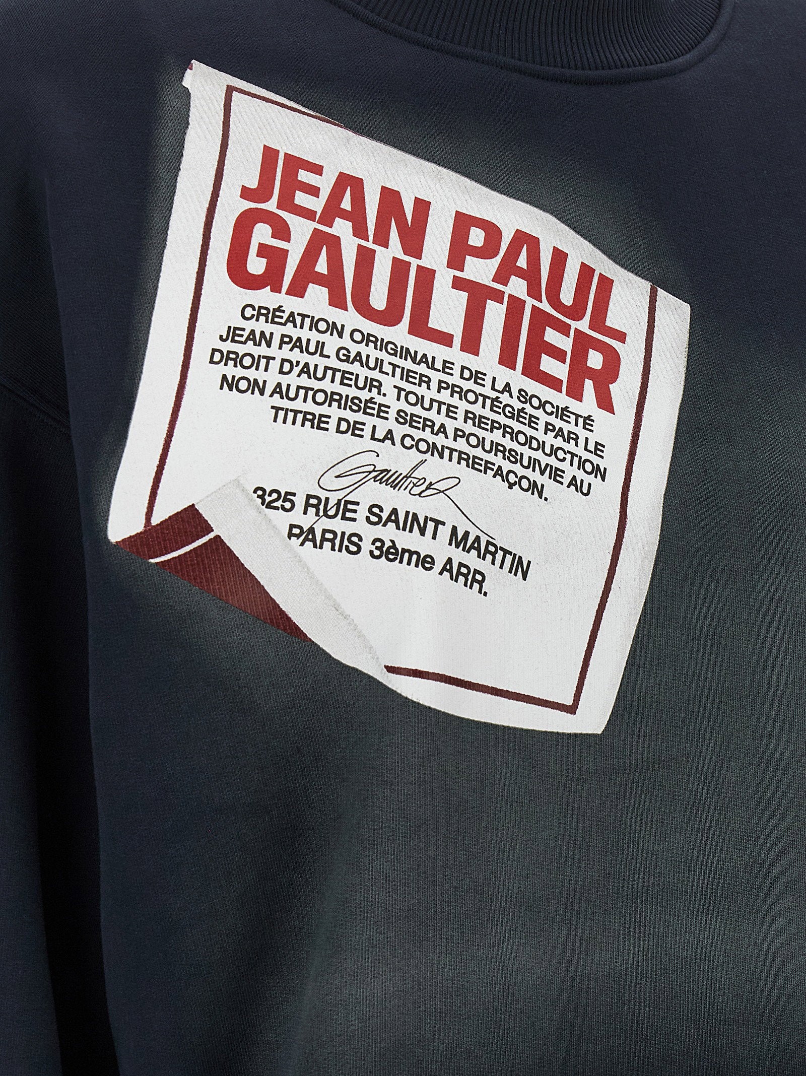 Jean Paul Gaultier The Blue Gaultier Label Sweatshirt - view 4