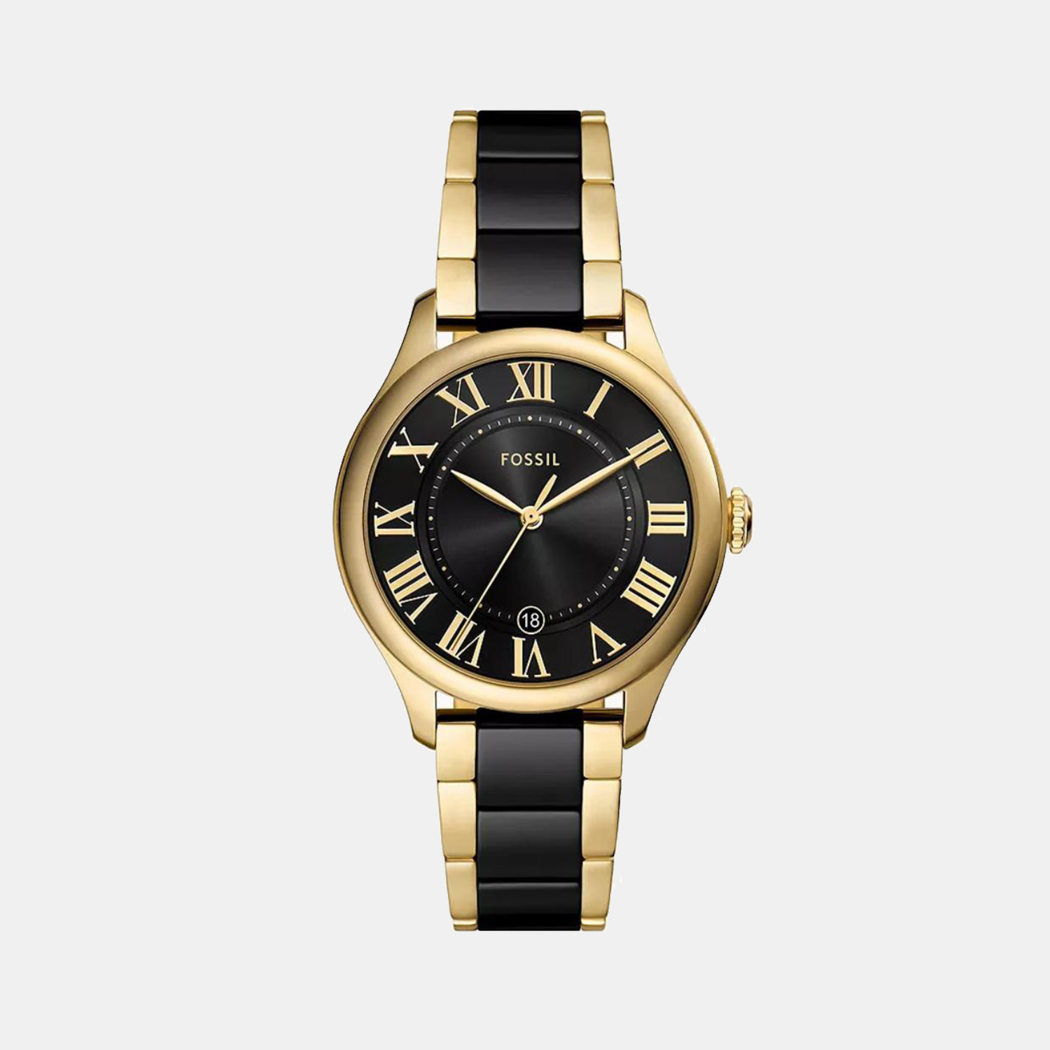 Fossil Gilmore Quartz Women Black Dial Analog Ceramic Watch CE1132
