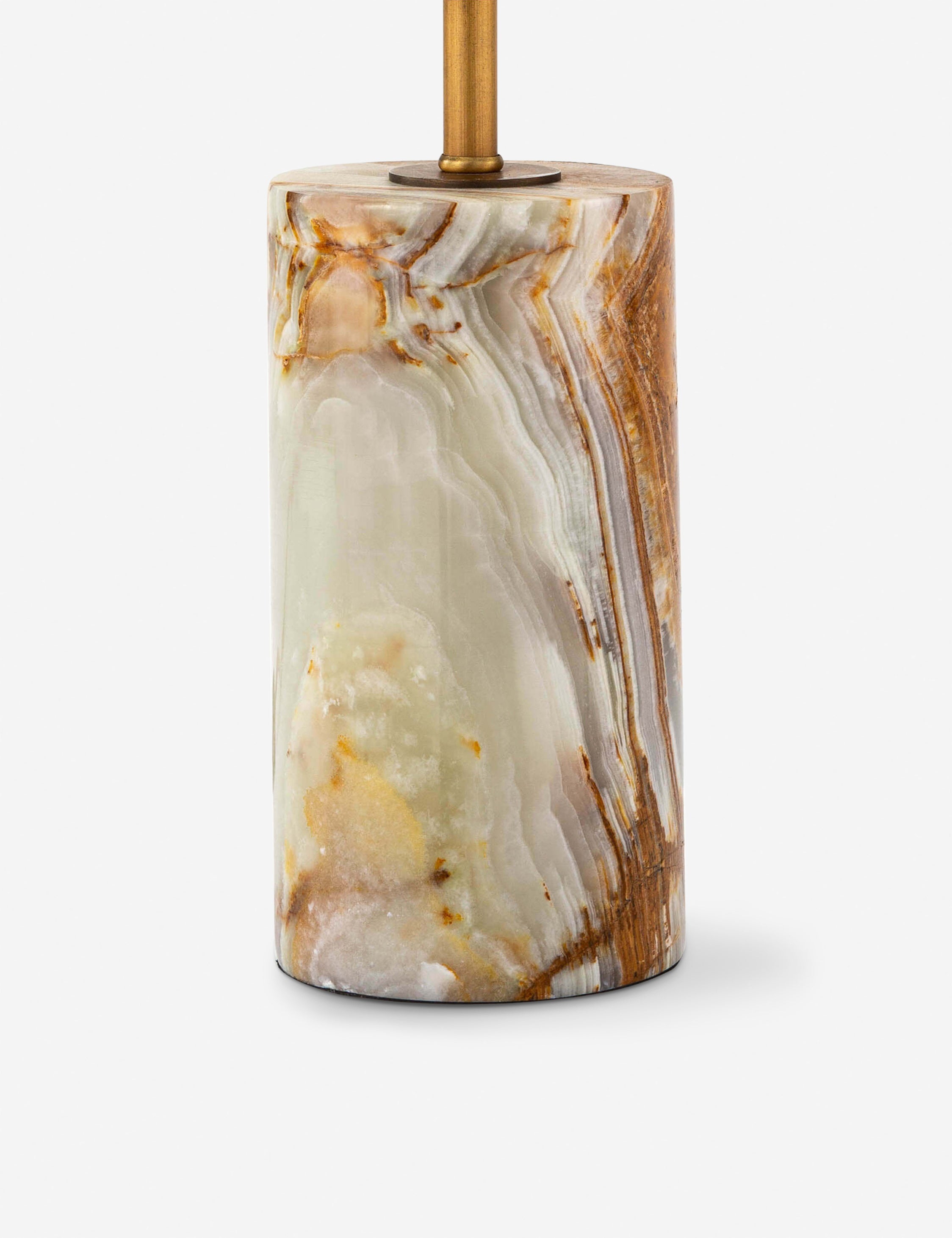 Lulu and Georgia Jade and Brass Mini Table Lamp by Regina Andrew - view 3