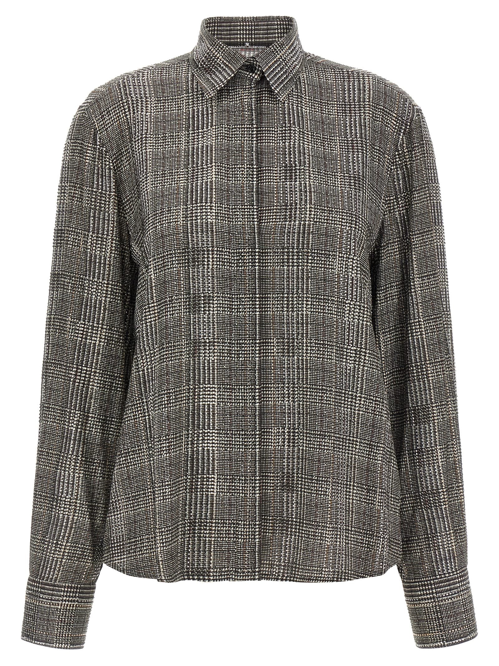 Ermanno Scervino All-over Rhinestone Shirt – 100% viscose