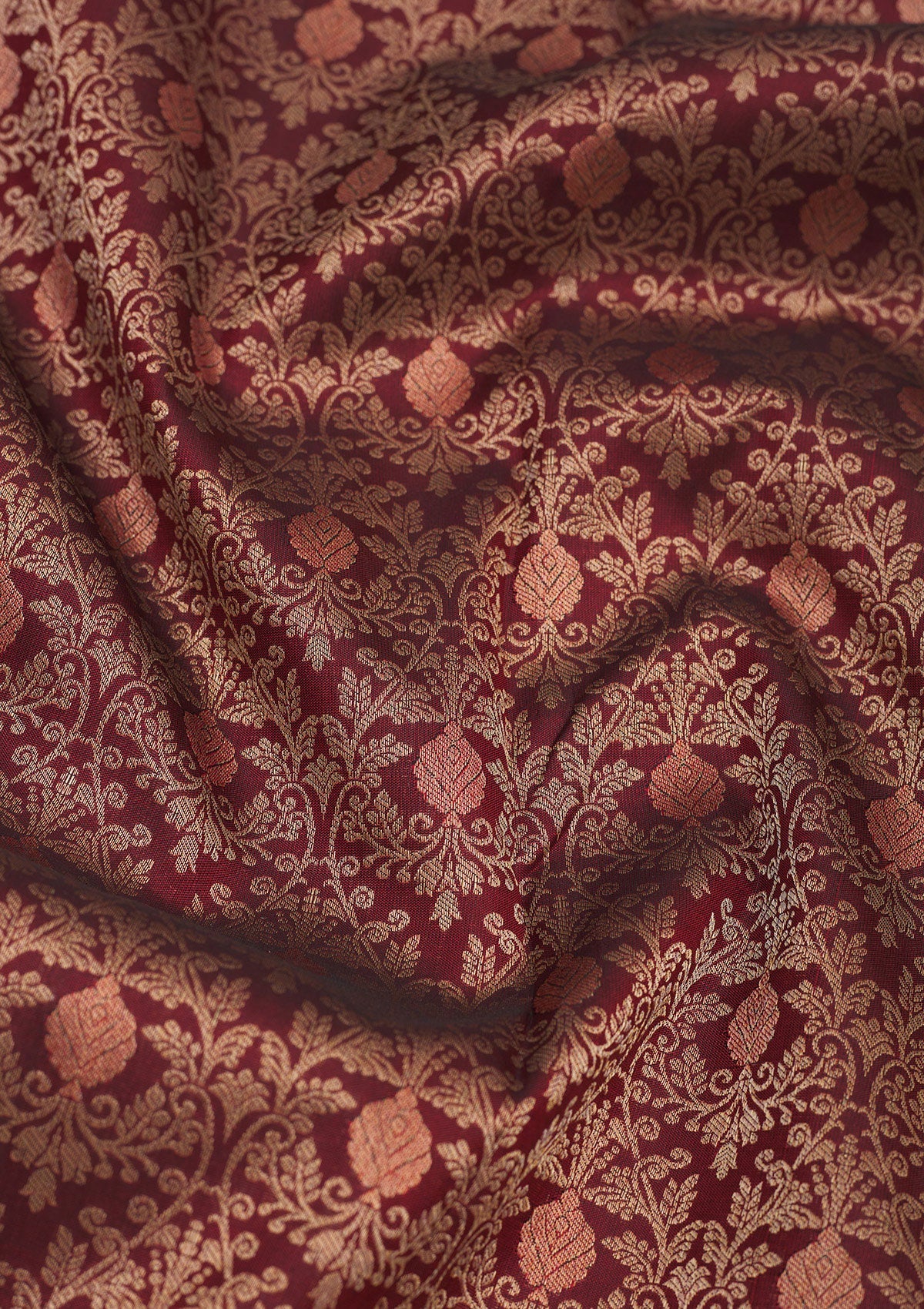 Koskii Brown Zariwork Pure Silk Saree – Women's - view 2