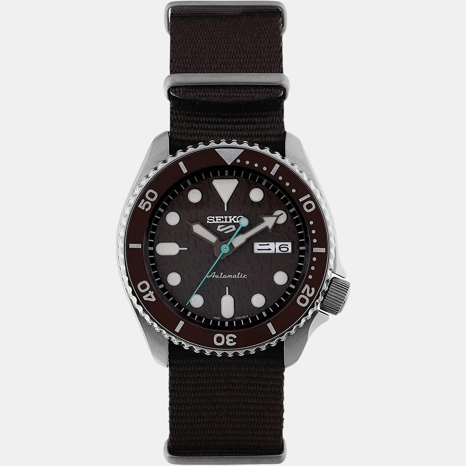 Seiko 5 Sports Men Automatic Brown Dial Analog Nylon Watch SRPD85K1 - view 2