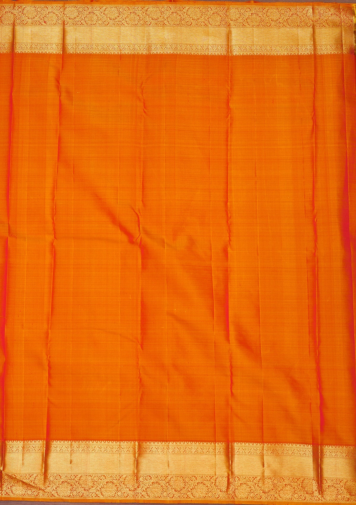 Koskii Red Zariwork Pure Silk Saree – Women's - view 7